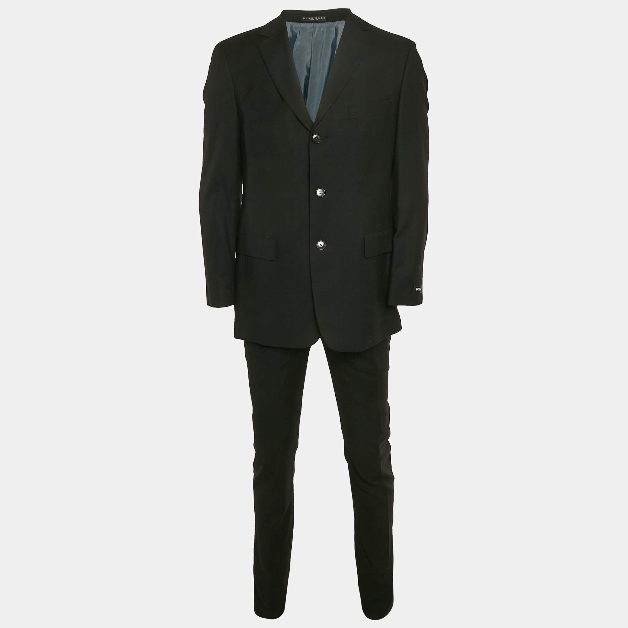 Hugo Boss Black Wool Regular Fit Suit M