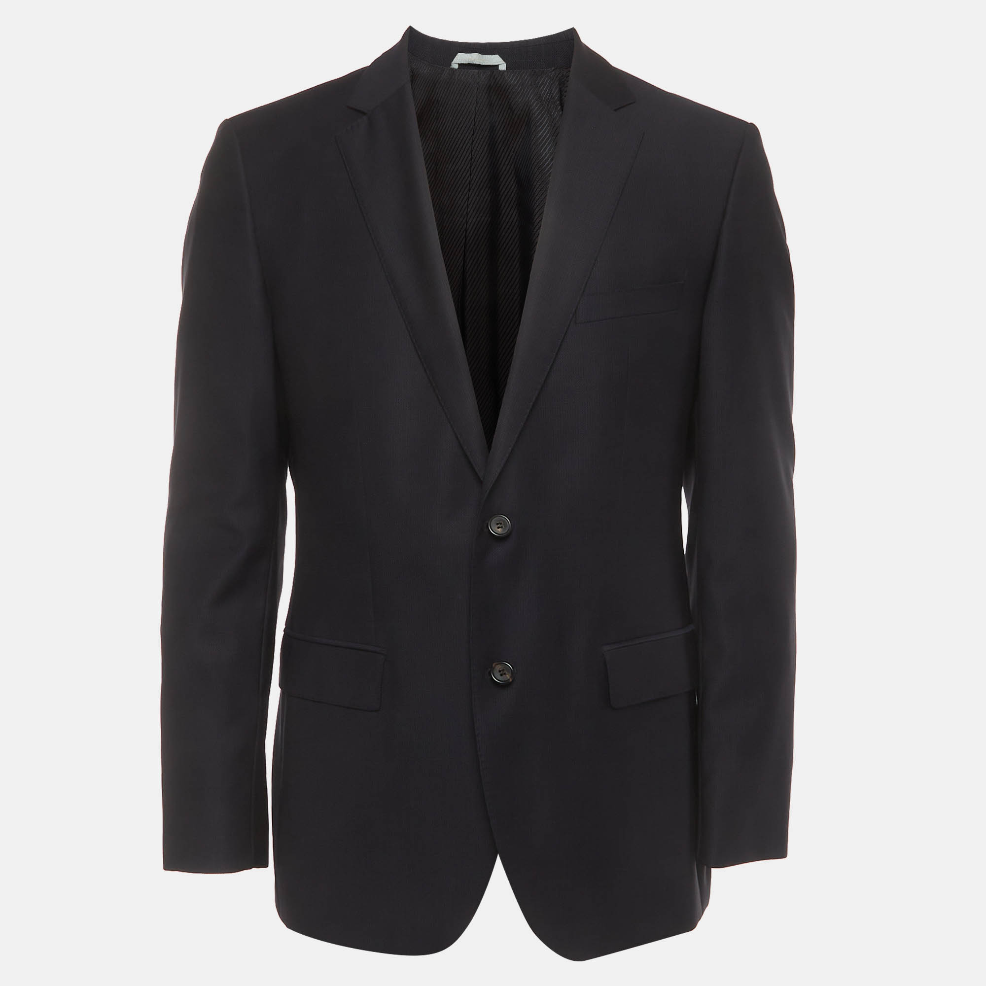 مملوكة مسبقًا Hugo Boss Navy Blue Wool The James/Sharp 2 Tailored Blazer L 