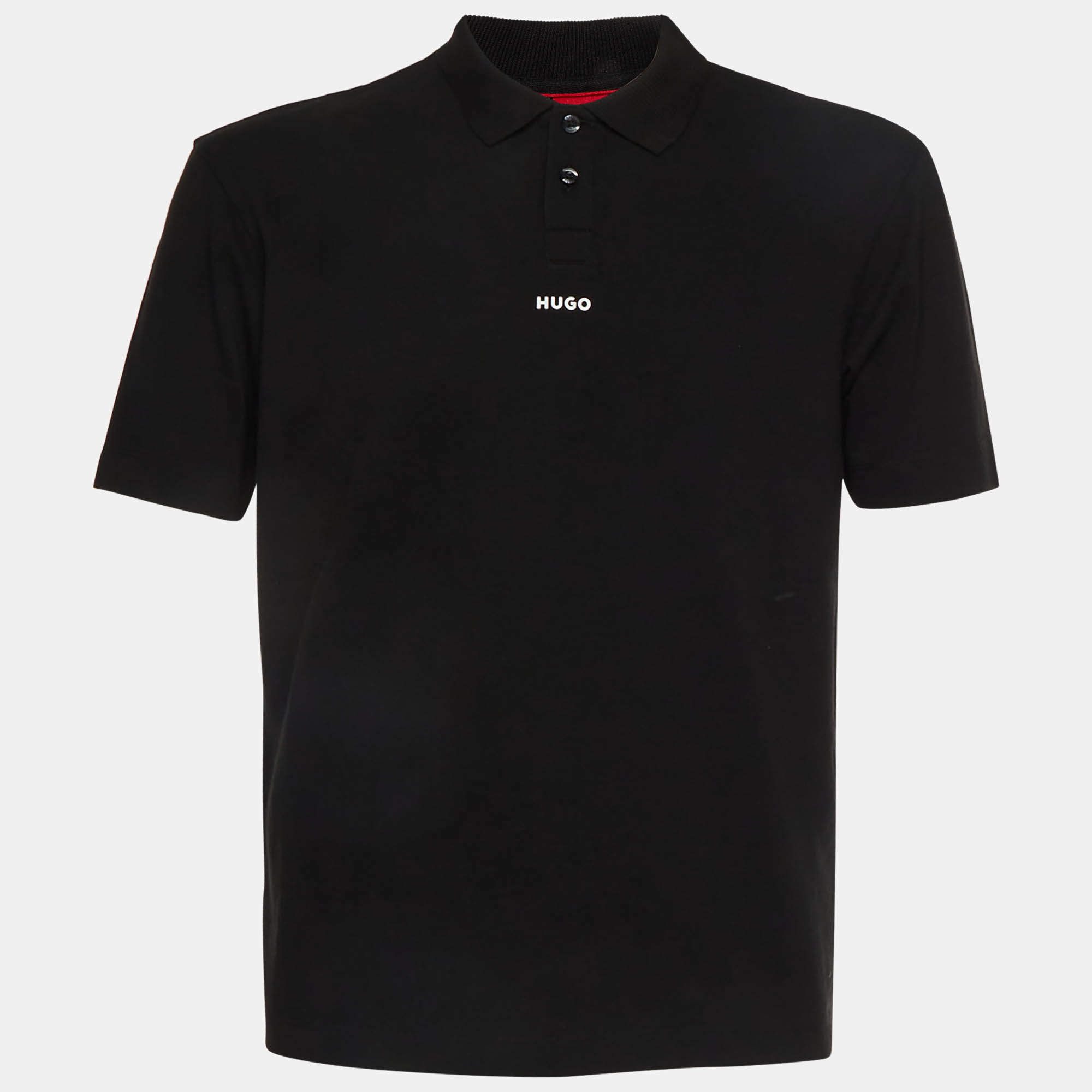 مملوكة مسبقًا Hugo Boss Black Piqué Knit Polo Dangula T-Shirt S