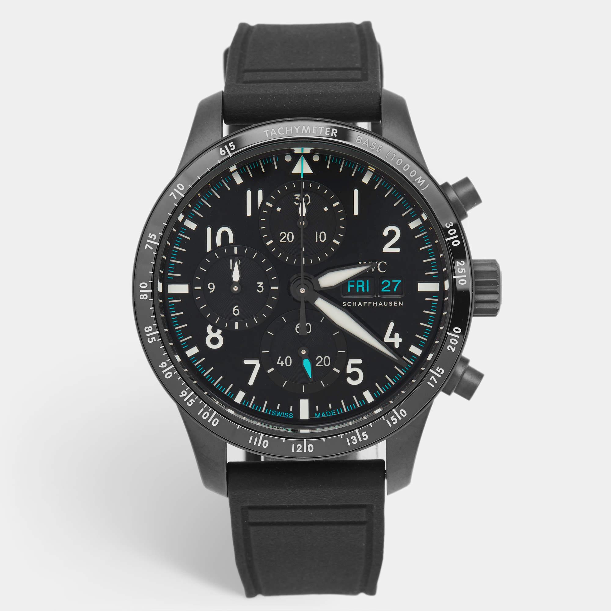 IWC Schaffhaussen Ceratanium® Rubber Pilot’s Watch Performance Mercedes-AMG PETRONAS Formula One™ Team IW388306 Men's Wristwatch 41 mm