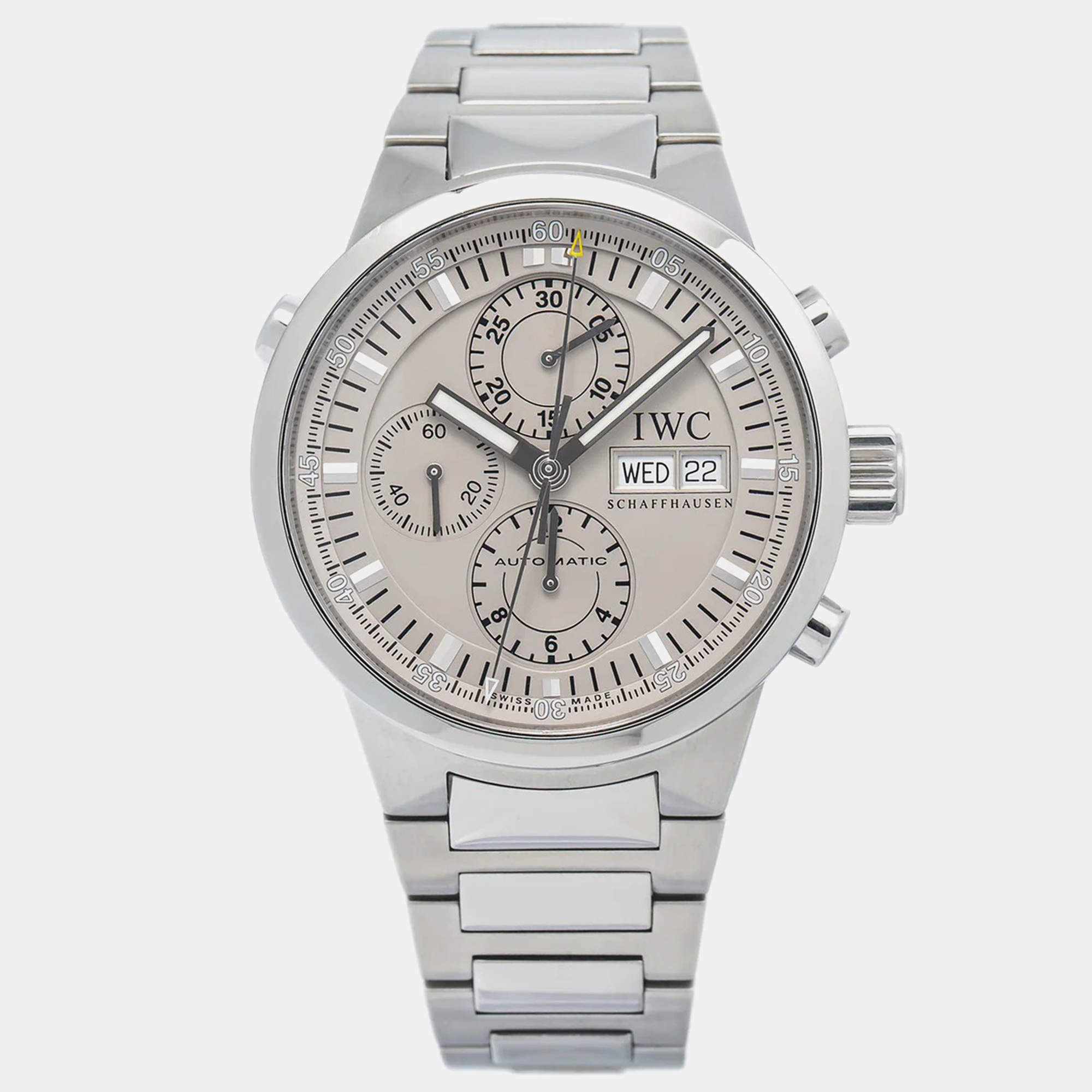 IWC Silver Stainless Steel GST IW371508 Automatic Men's Wristwatch 43mm