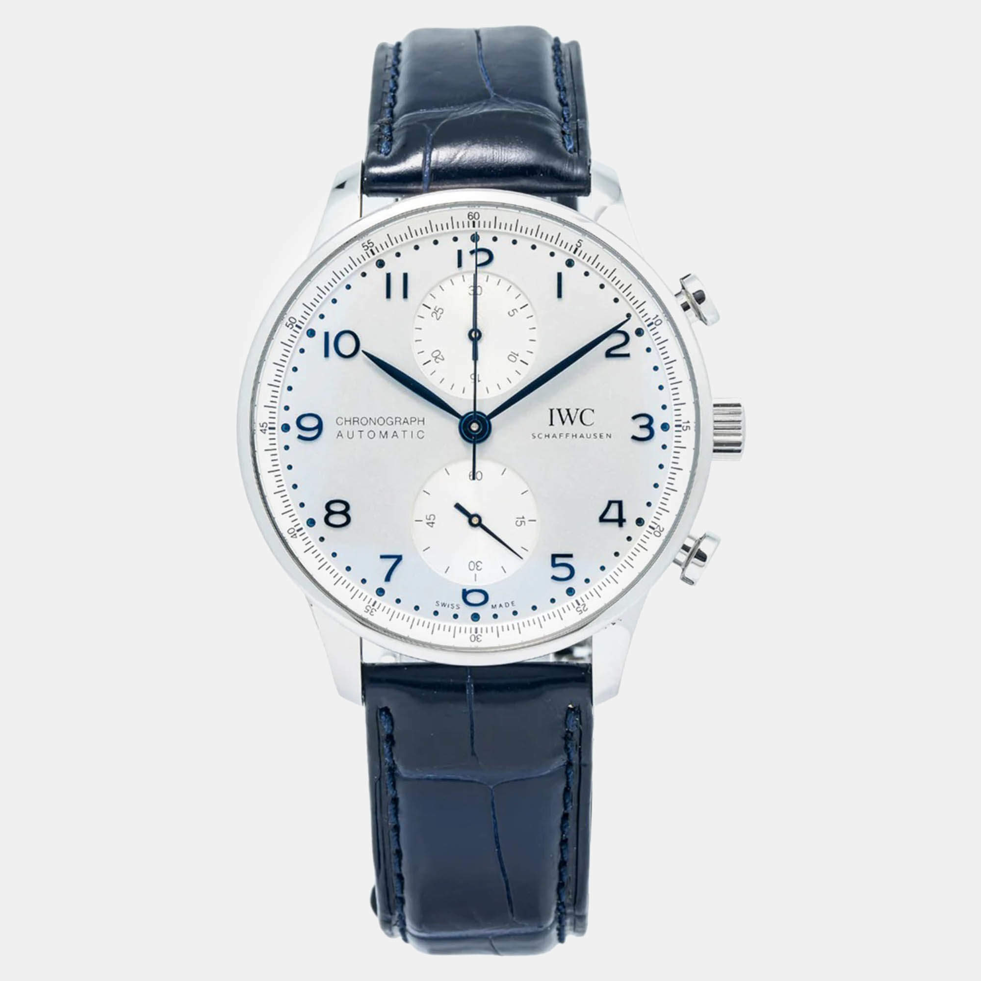 IWC Portuguese IW371605 Automatic Silver Stainless Steel Men's Wristwatch 41mm