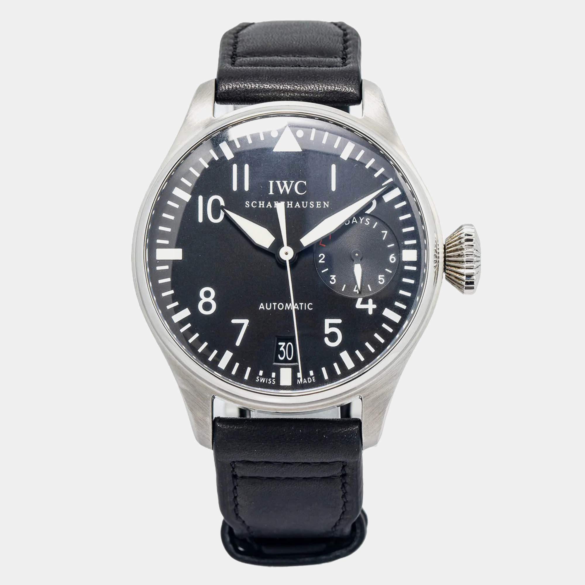 IWC Big Pilot IW500401 Automatic Black Stainless Steel Men's Wristwatch 46mm