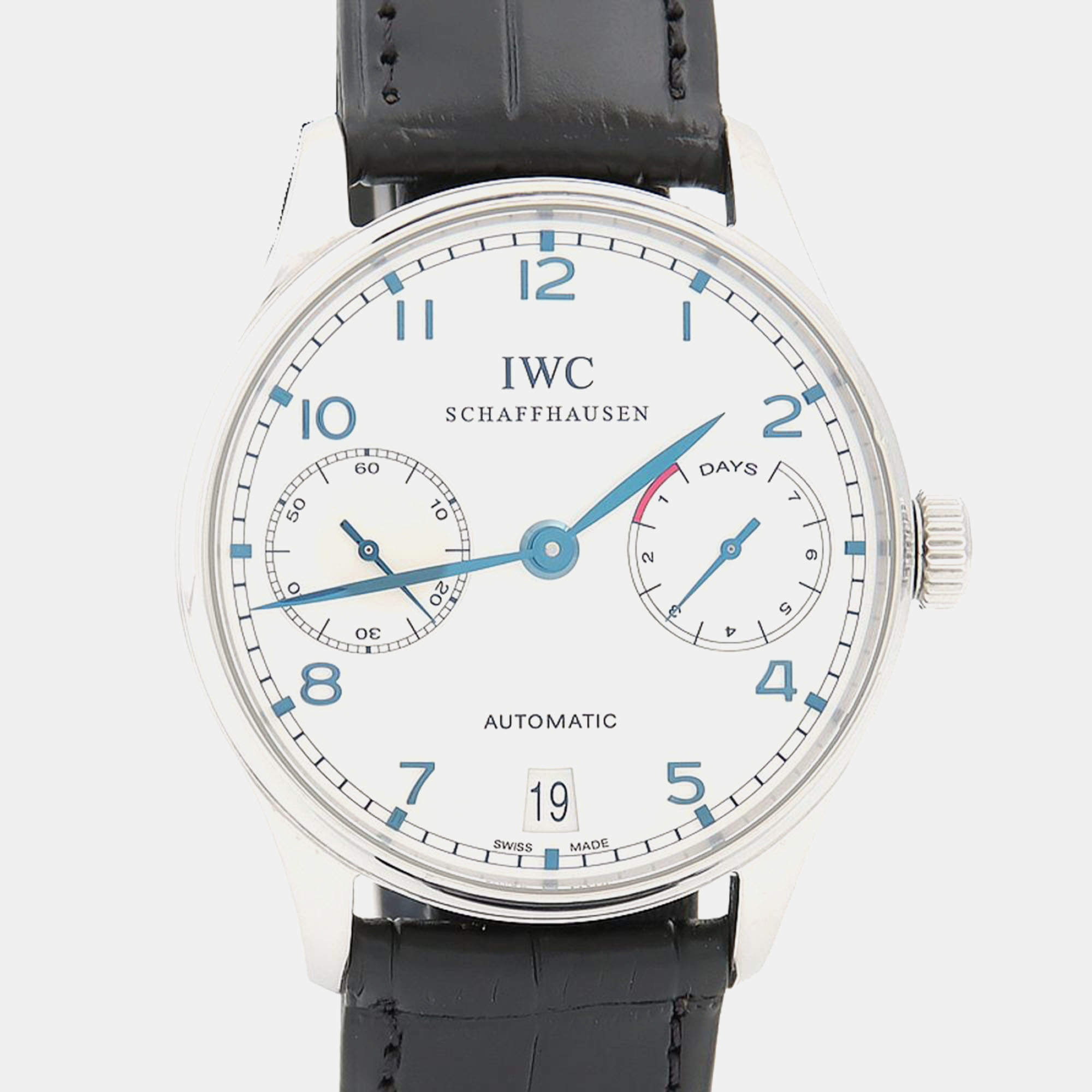 Pre Owned IWC Portugieser 7DAYS IW500107 Automatic Stainless Steel Men's Wristwatch 42.5 mm