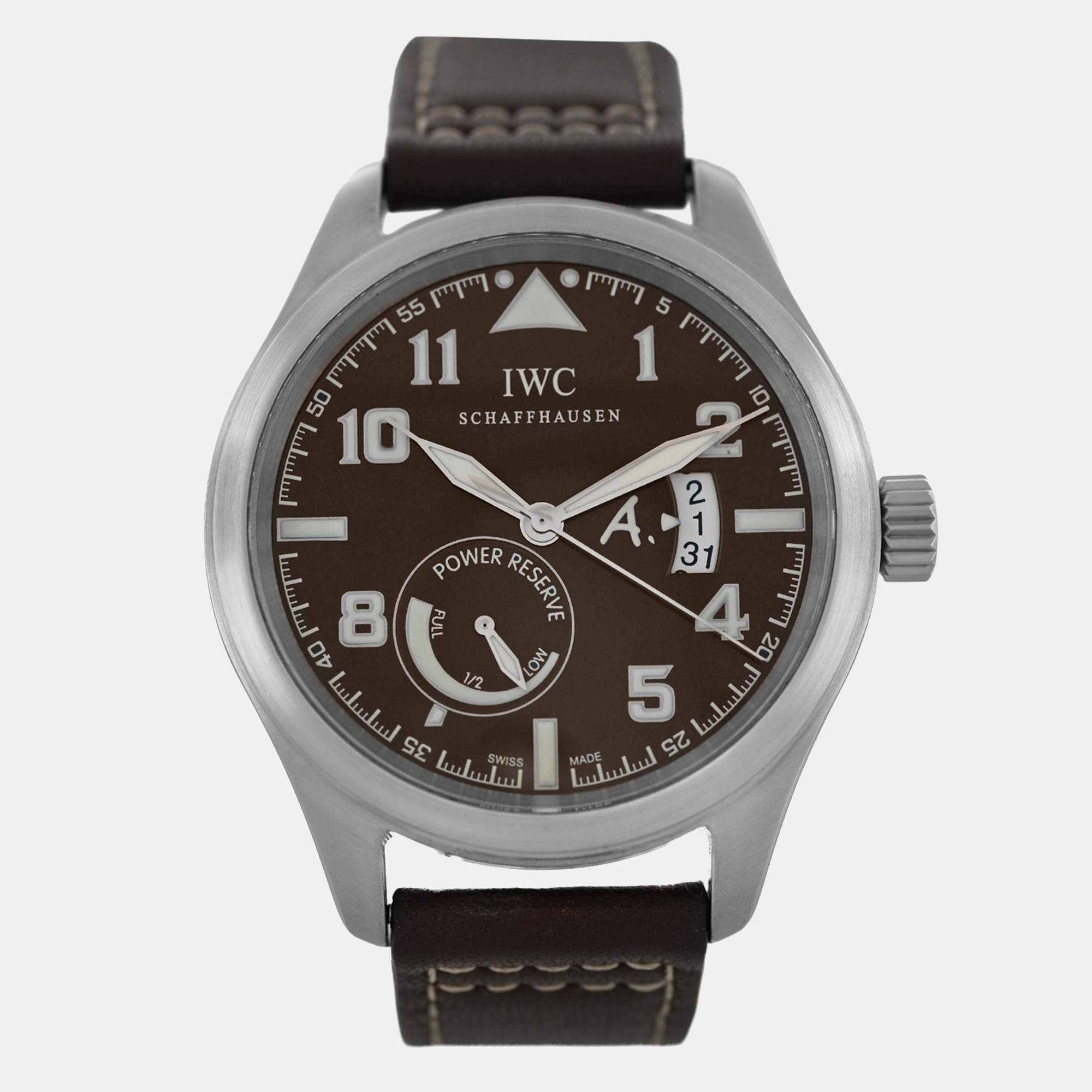 Pre Owned IWC Pilot IW320104 Automatic Stainless Steel Men's Wristwatch 44 mm