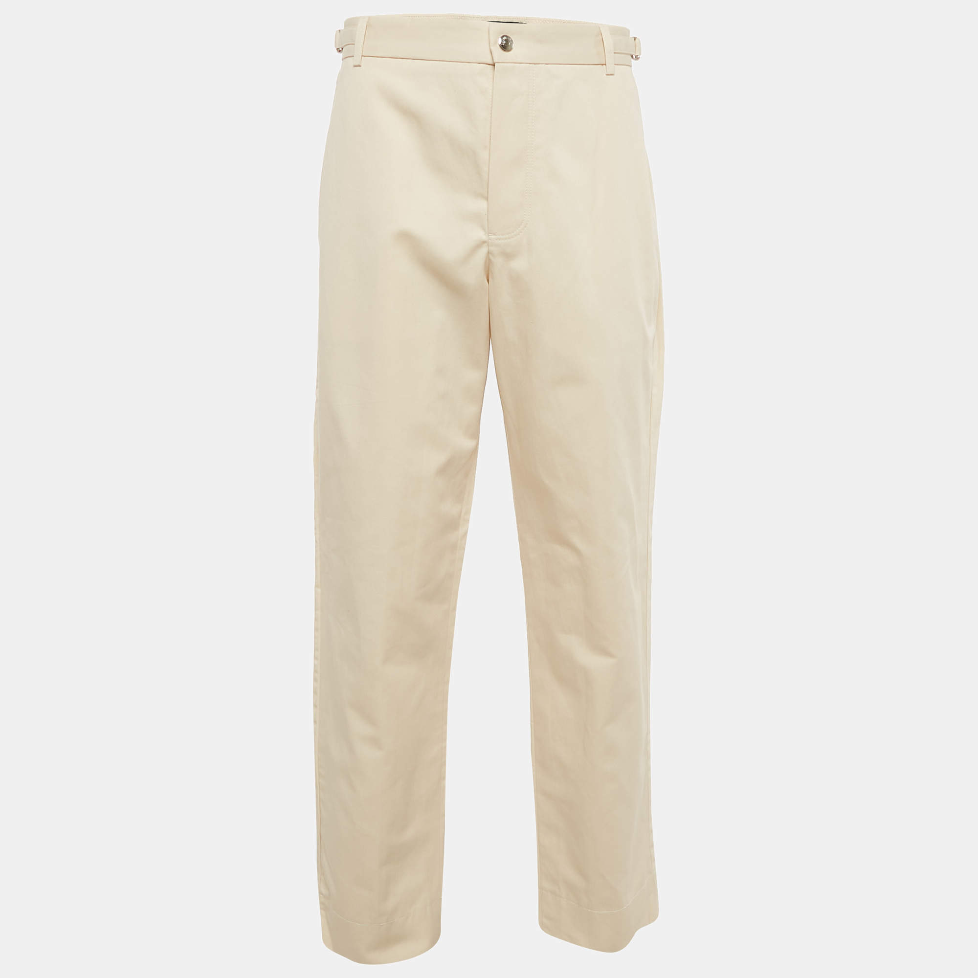 Jacquemus Light Beige Gabardine Cotton La Casa Pants XL