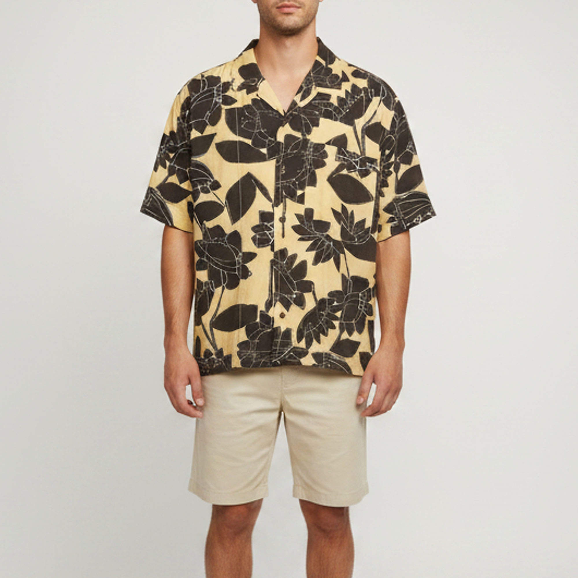 Pre Owned Jacquemus Yellow Flowers Print Linen Blend La Chemise Jean Shirt XL
