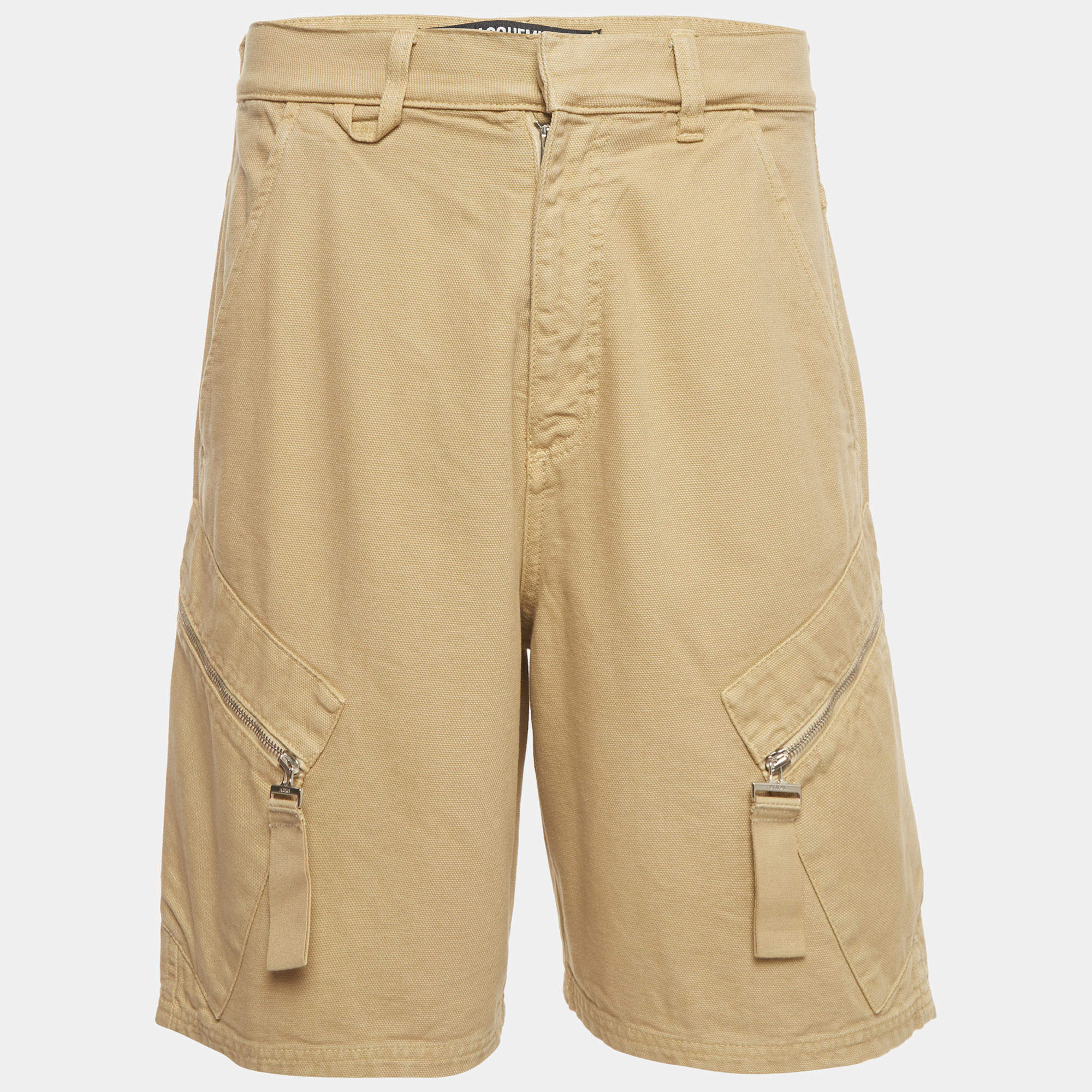 Pre Owned Jacquemus Beige Canvas Le Short Marrone Cargo Shorts S