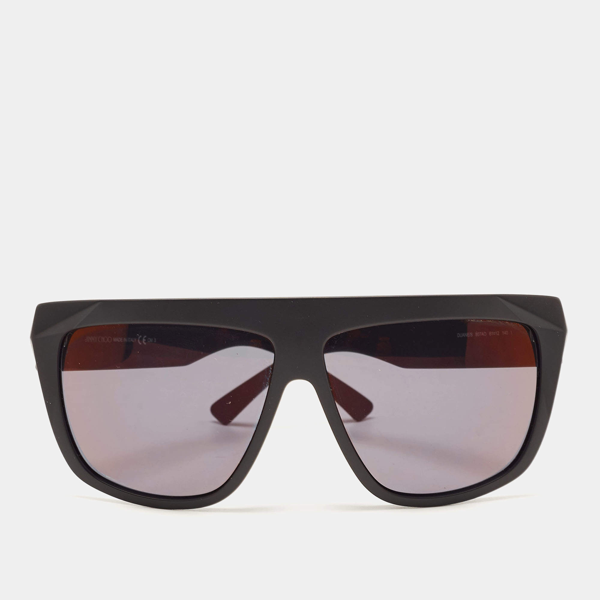 Pre Owned Jimmy Choo Black DUANE/S Square Sunglasses