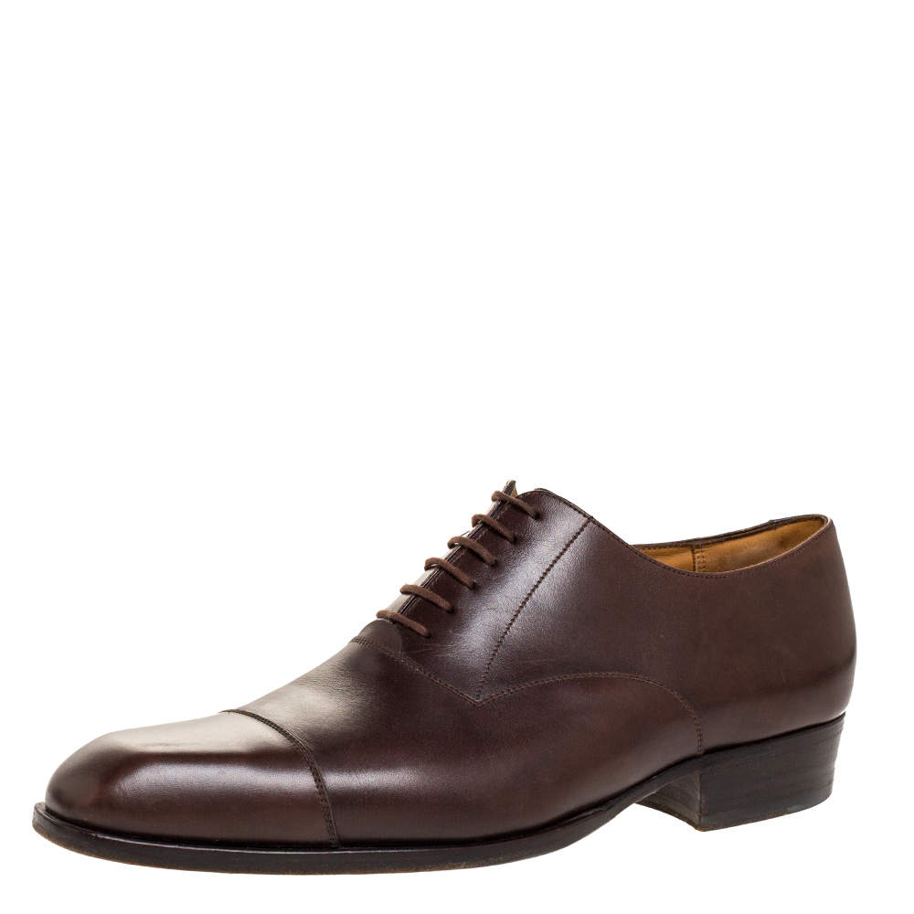 J.M Weston Brown Leather Oxford Size 43 J.M.Weston | TLC