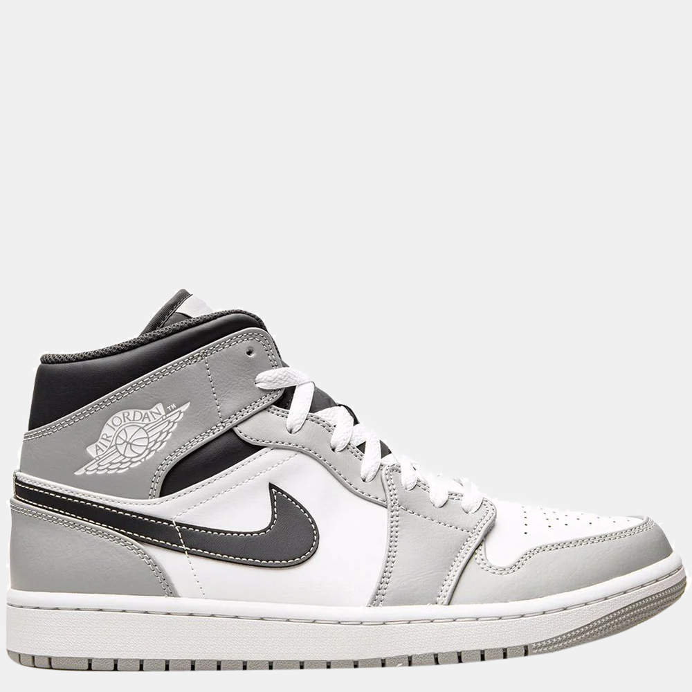 Jordan 1 Mid Light Smoke Grey Anthracite Sneakers Size US 9.5 (EU 43)