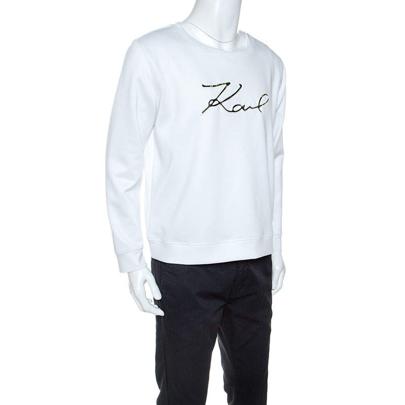 karl lagerfeld white sweatshirt