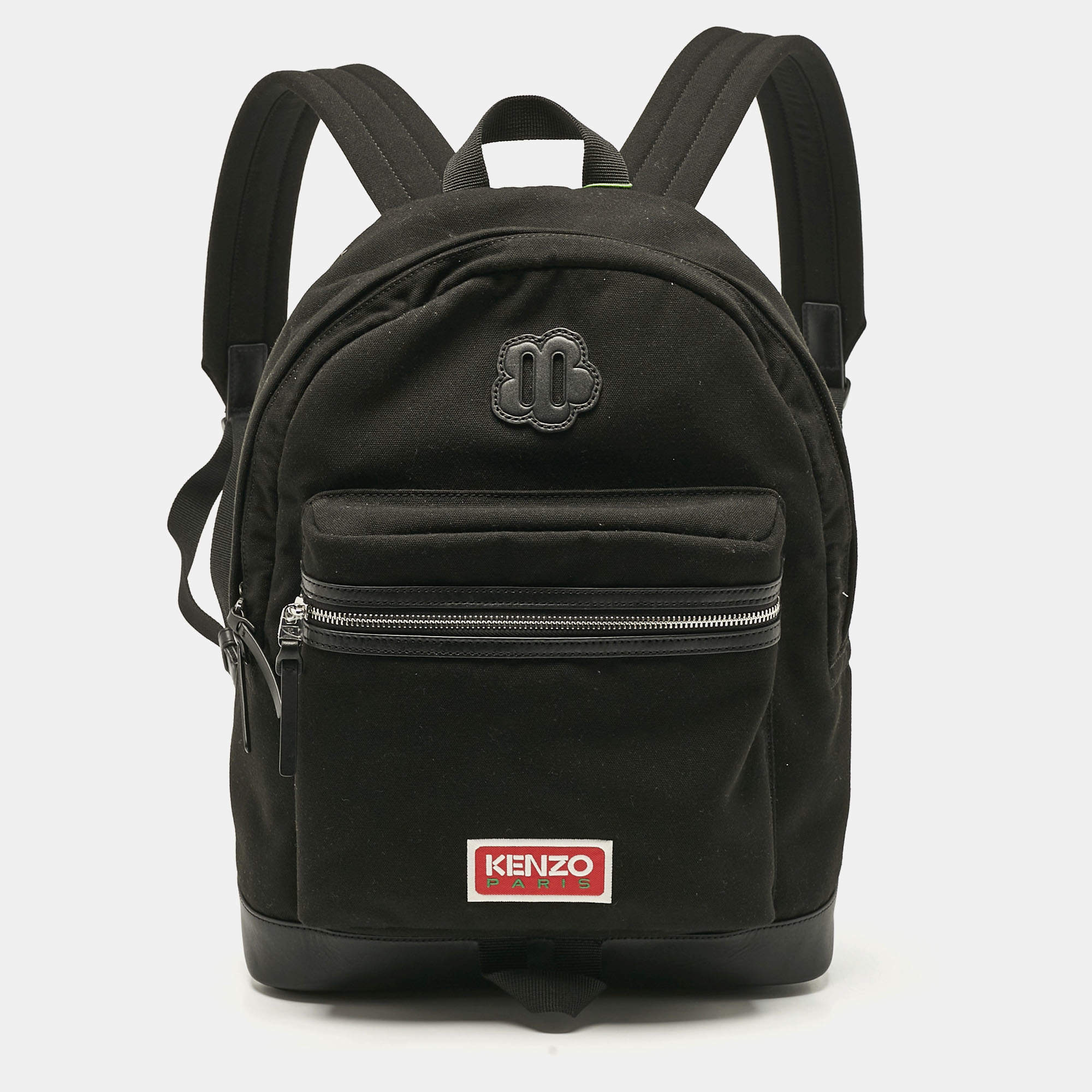 Pre Owned Kenzo Black Canvas Explore Backpack