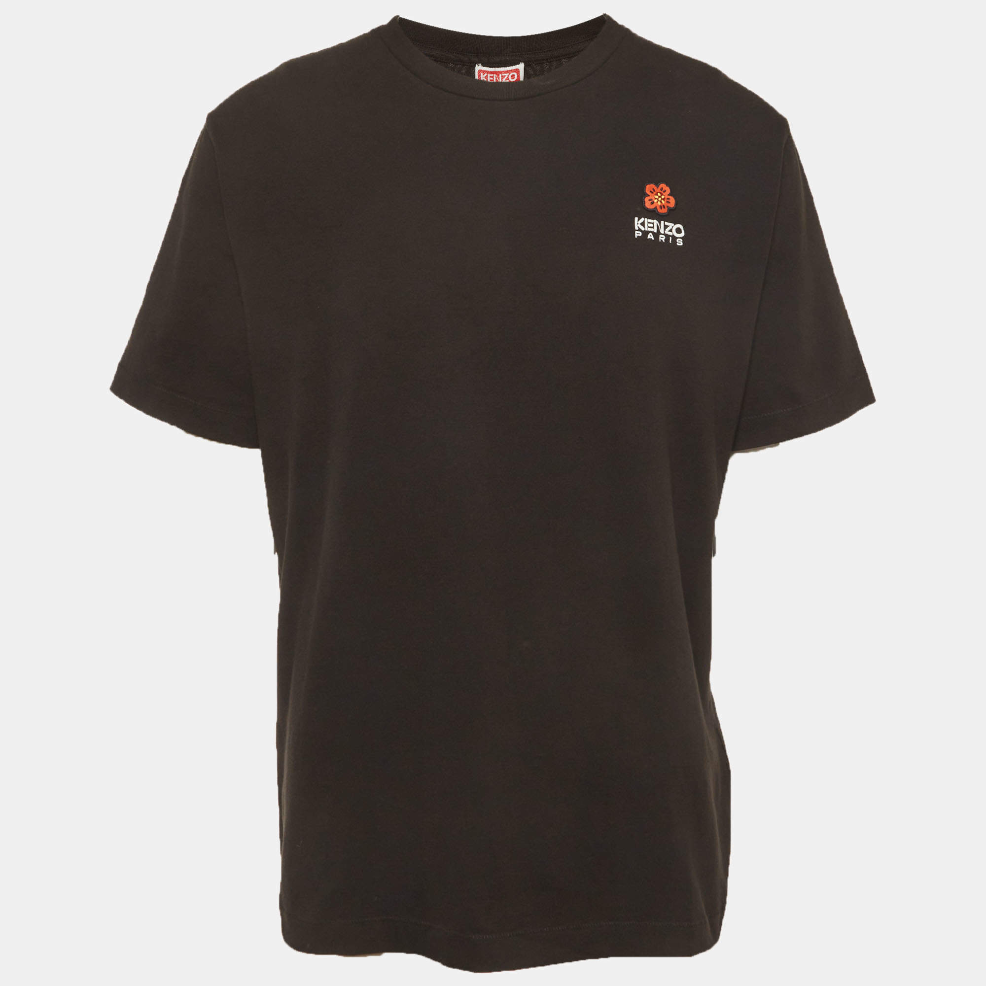 Kenzo Grey Tiger Printed Cotton Crewneck T-Shirt 3XL Kenzo | TLC