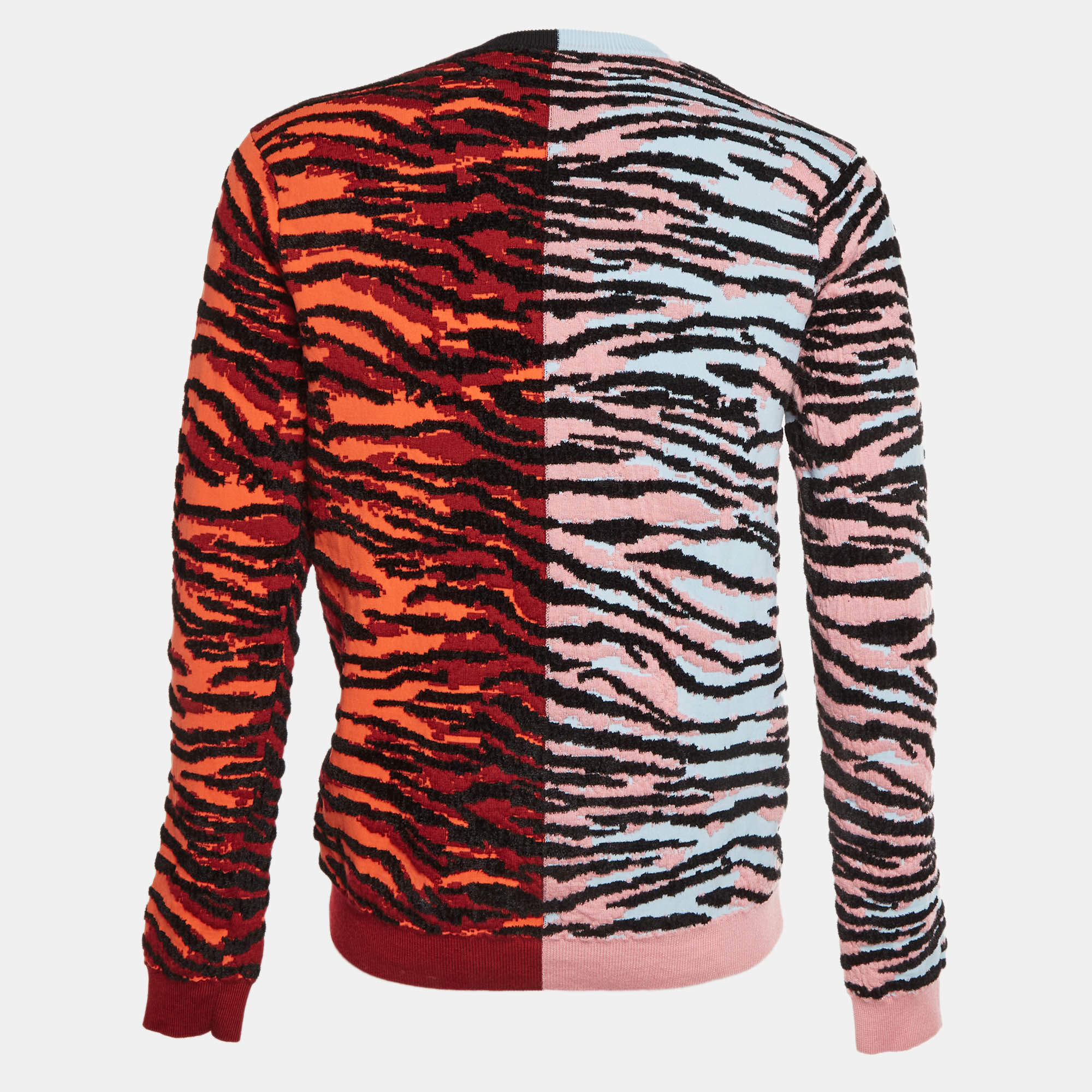 Kenzo Black Embroidered Tiger Motif Wool Blend Sweater XXL Kenzo