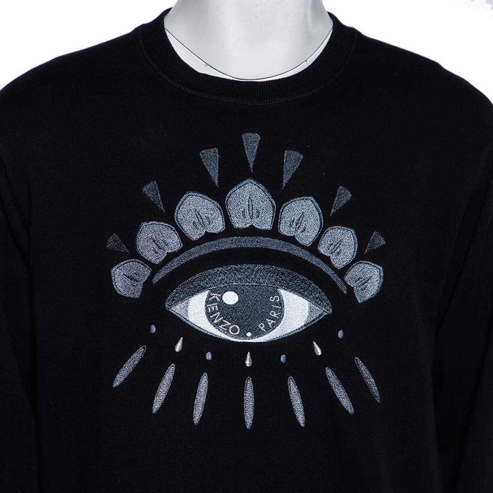 Kenzo black shop eye sweatshirt