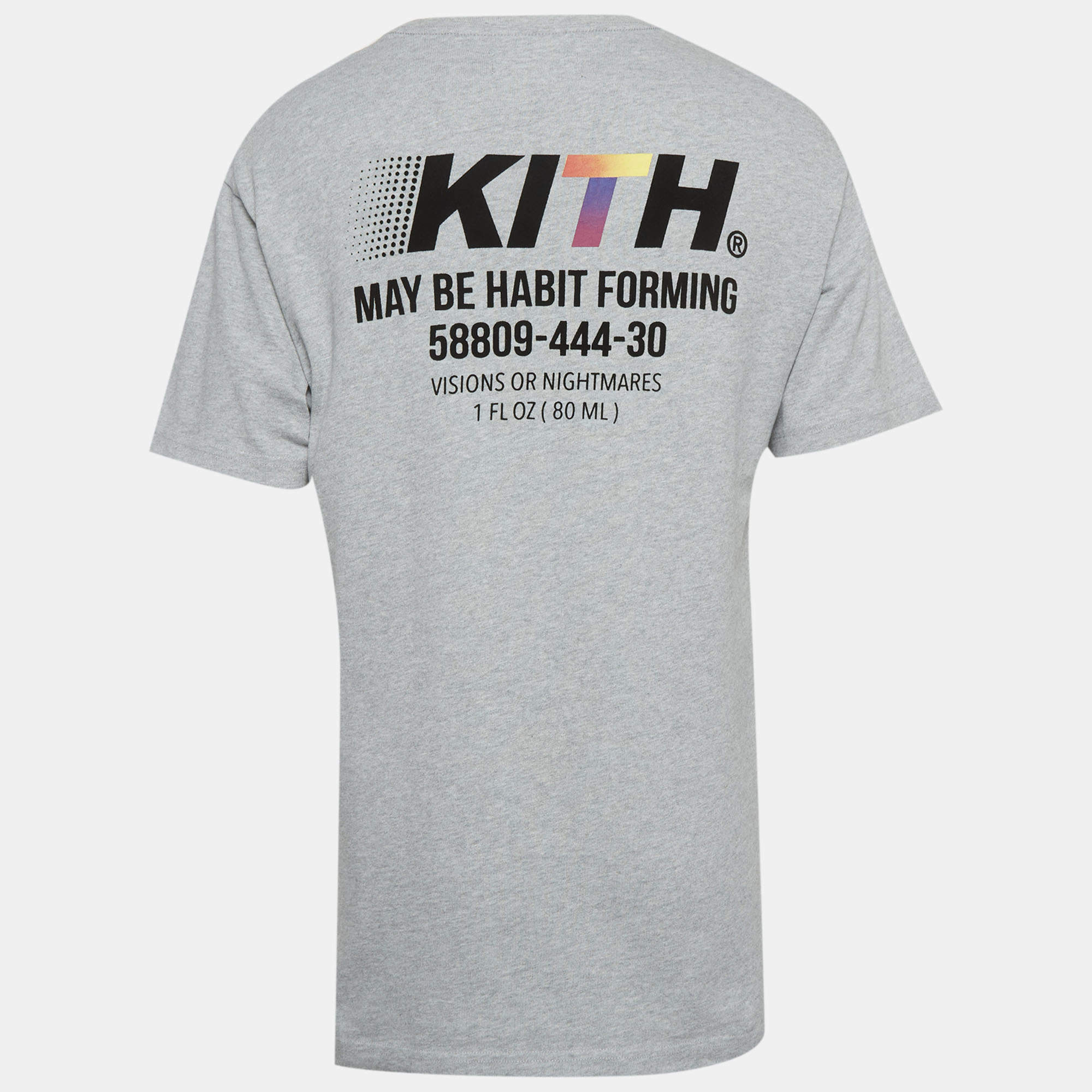 Kith Mustard Yellow Cotton Knit Logo Printed Crewneck T-Shirt S