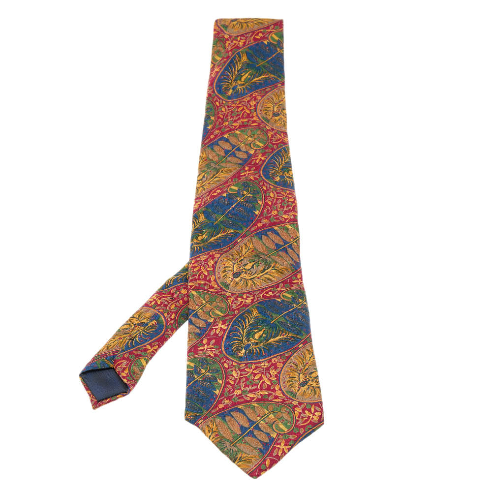 Lanvin Multicolor Floral Patterned Silk Tie Lanvin | TLC Lanvin Multicolor Floral Patterned Silk Tie Lanvin | TLC