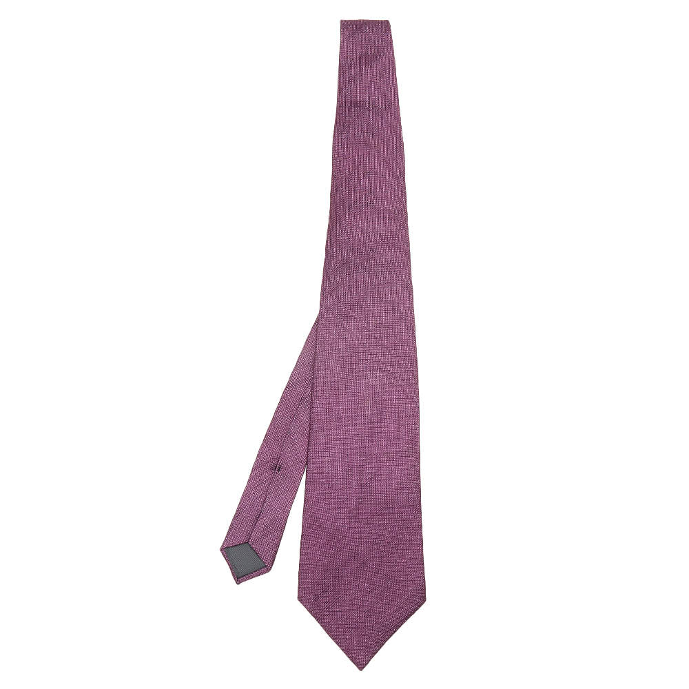 Pre Owned Lanvin Vintage Purple Silk Gauze Tie