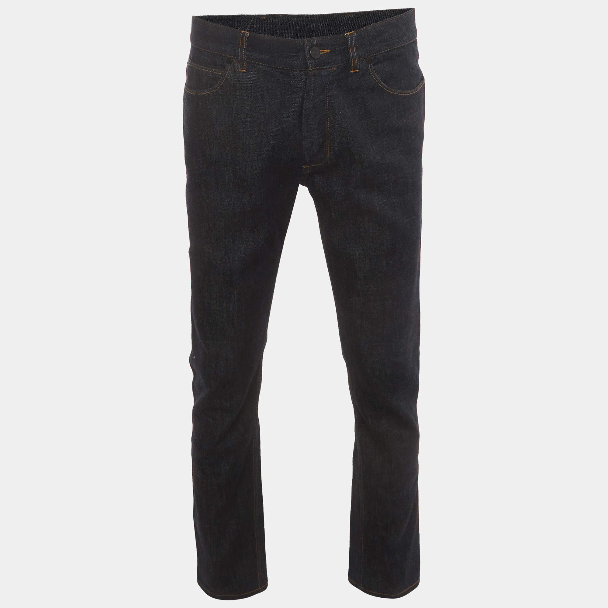 مملوكة مسبقًا Lanvin Indigo Denim Straight Leg Jeans M/Waist 32"