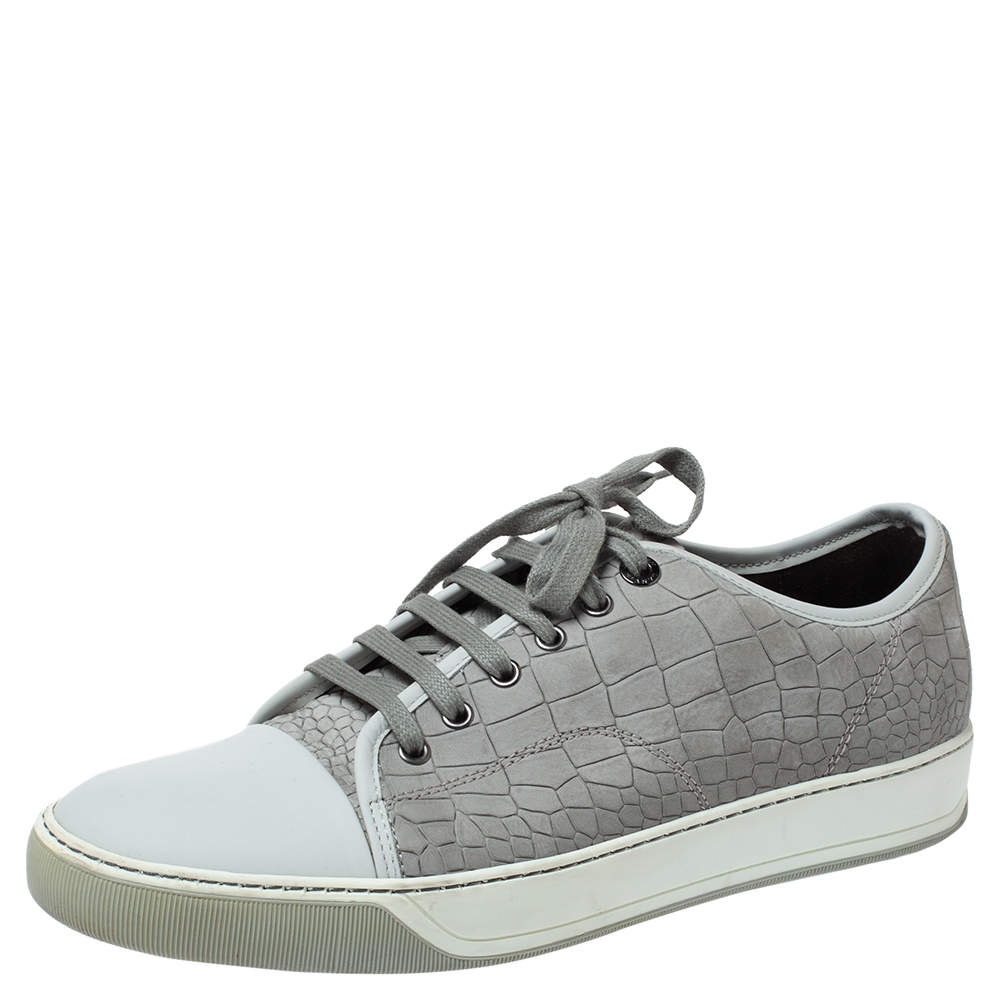 grey croc sneakers