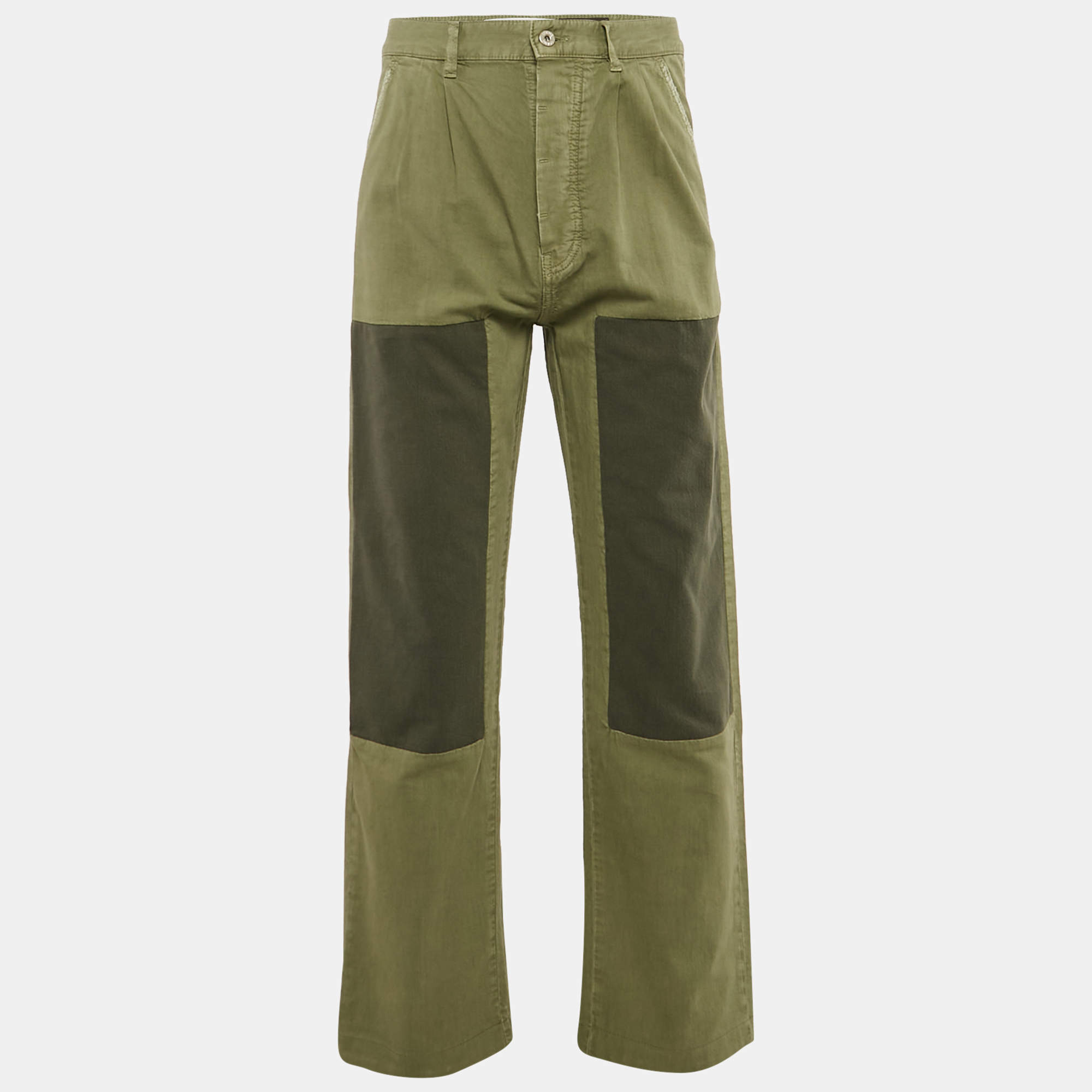 Loewe X Paula’s Ibiza Green Patch Work Jeans L Waist 30"