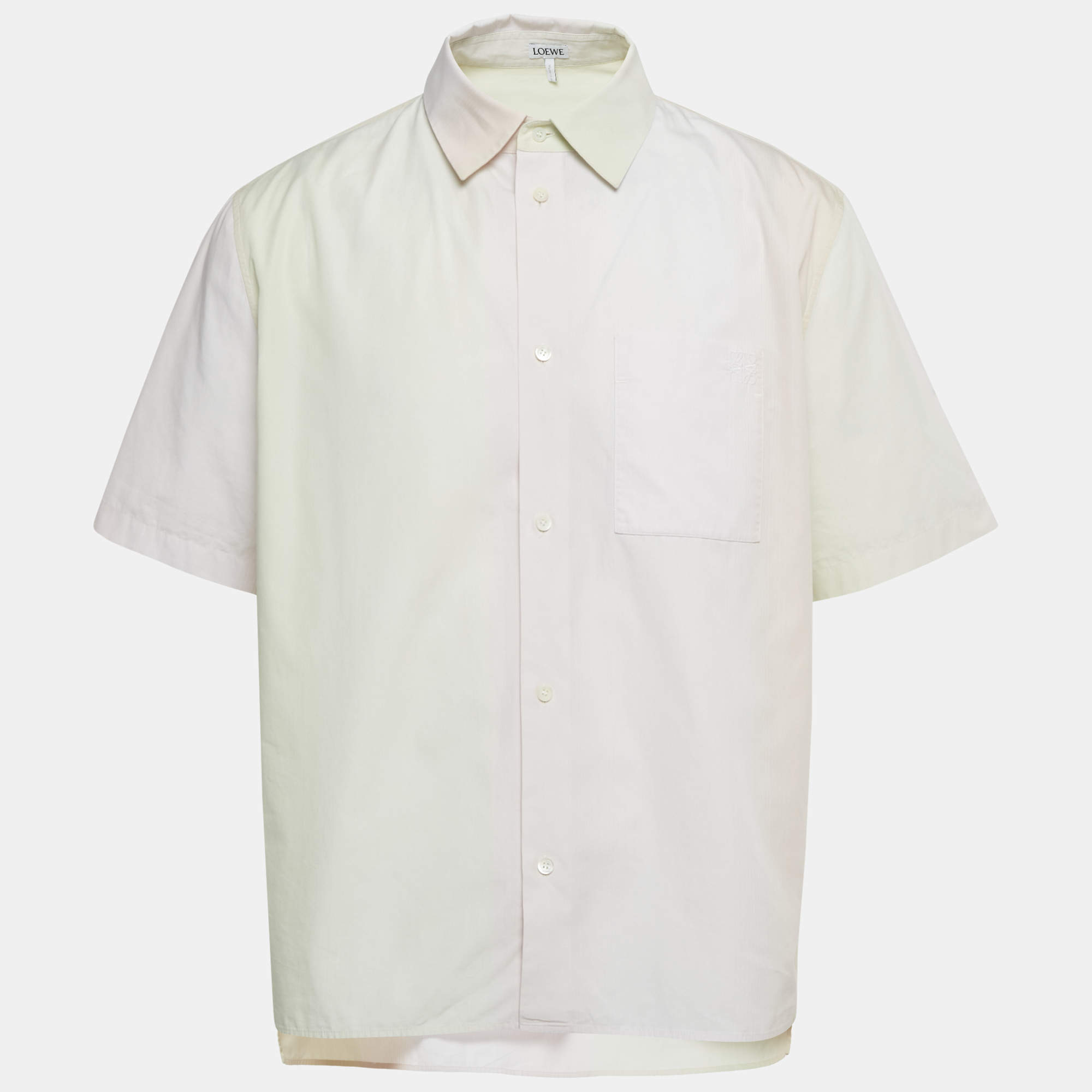 Pre Owned Loewe Multicolor Ombre Striped Cotton Shirt XXS 
