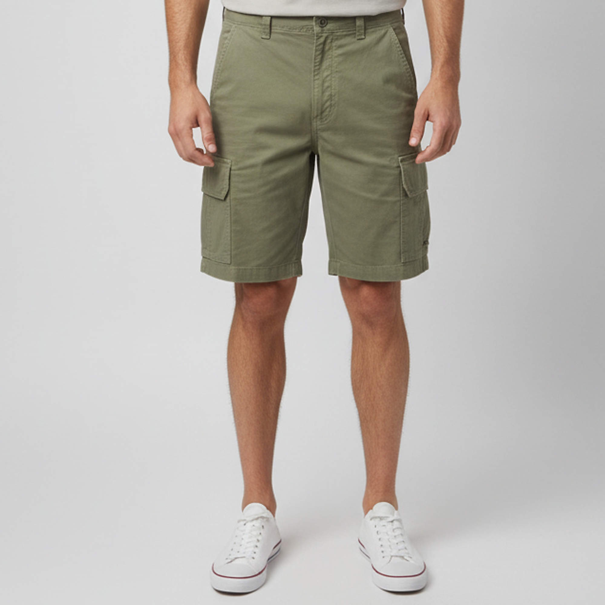 مملوكة مسبقًا Loewe x Paula's Ibiza Green Gabardine Cargo Shorts S