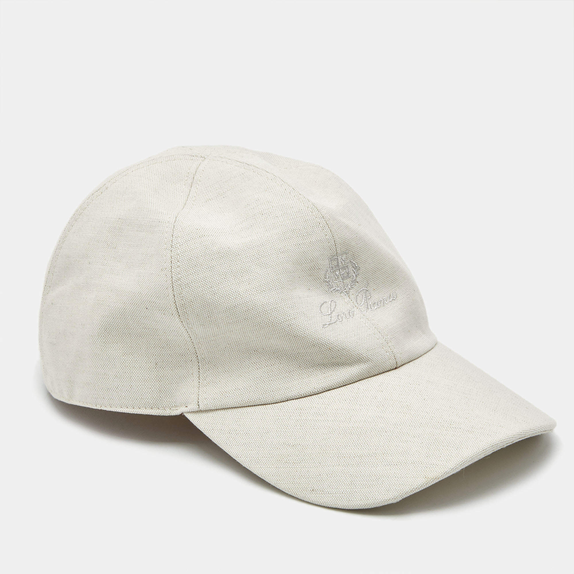 Pre Owned Loro Piana Beige Cotton Blend Baseball Cap S