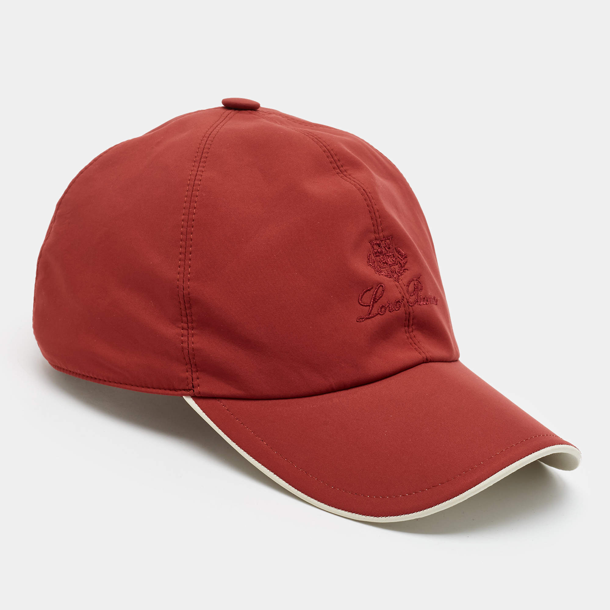 Pre Owned Loro Piana Red Storm System Baseball Cap L 