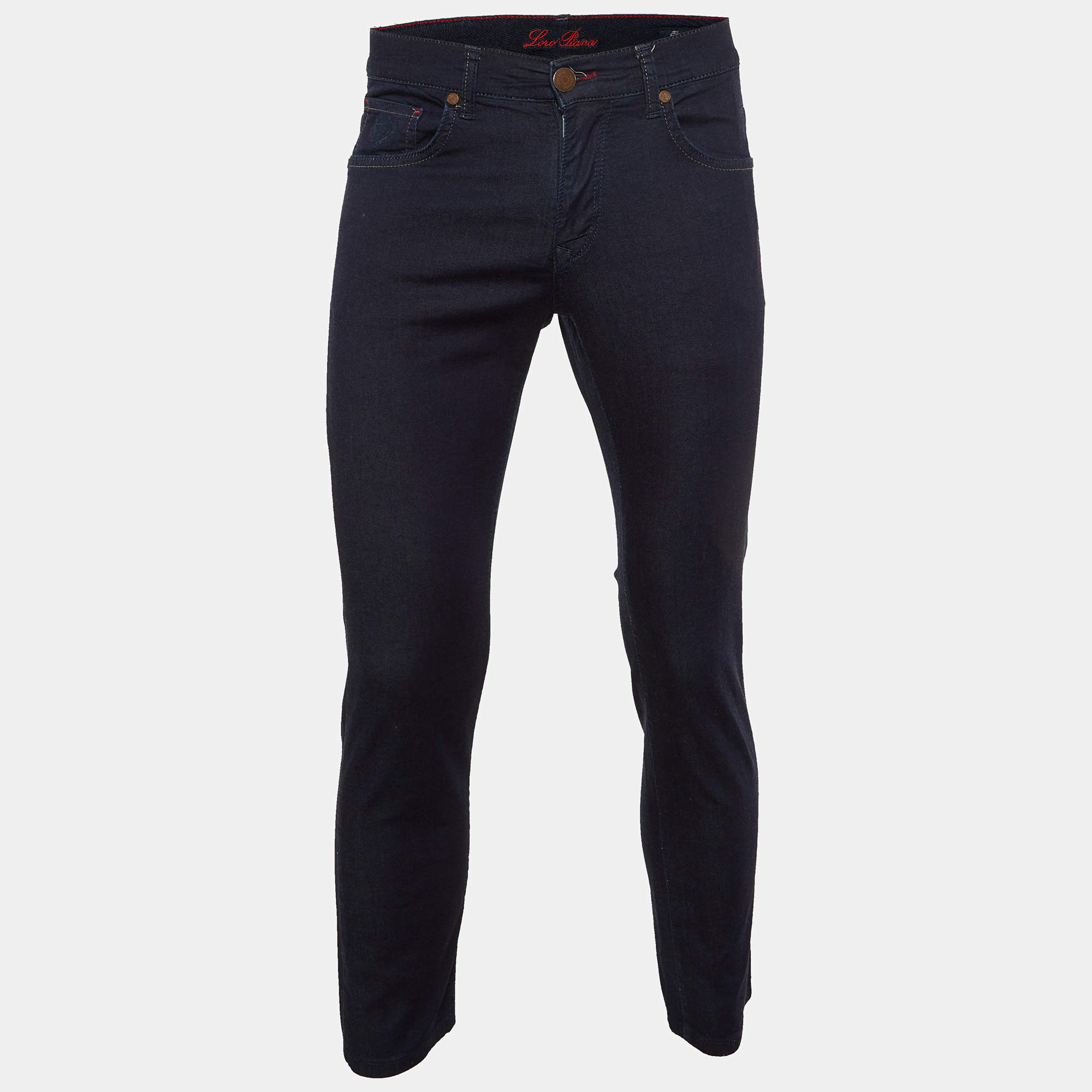 Loro Piana Blue Denim Slim Fit Jeans S/Waist 30"