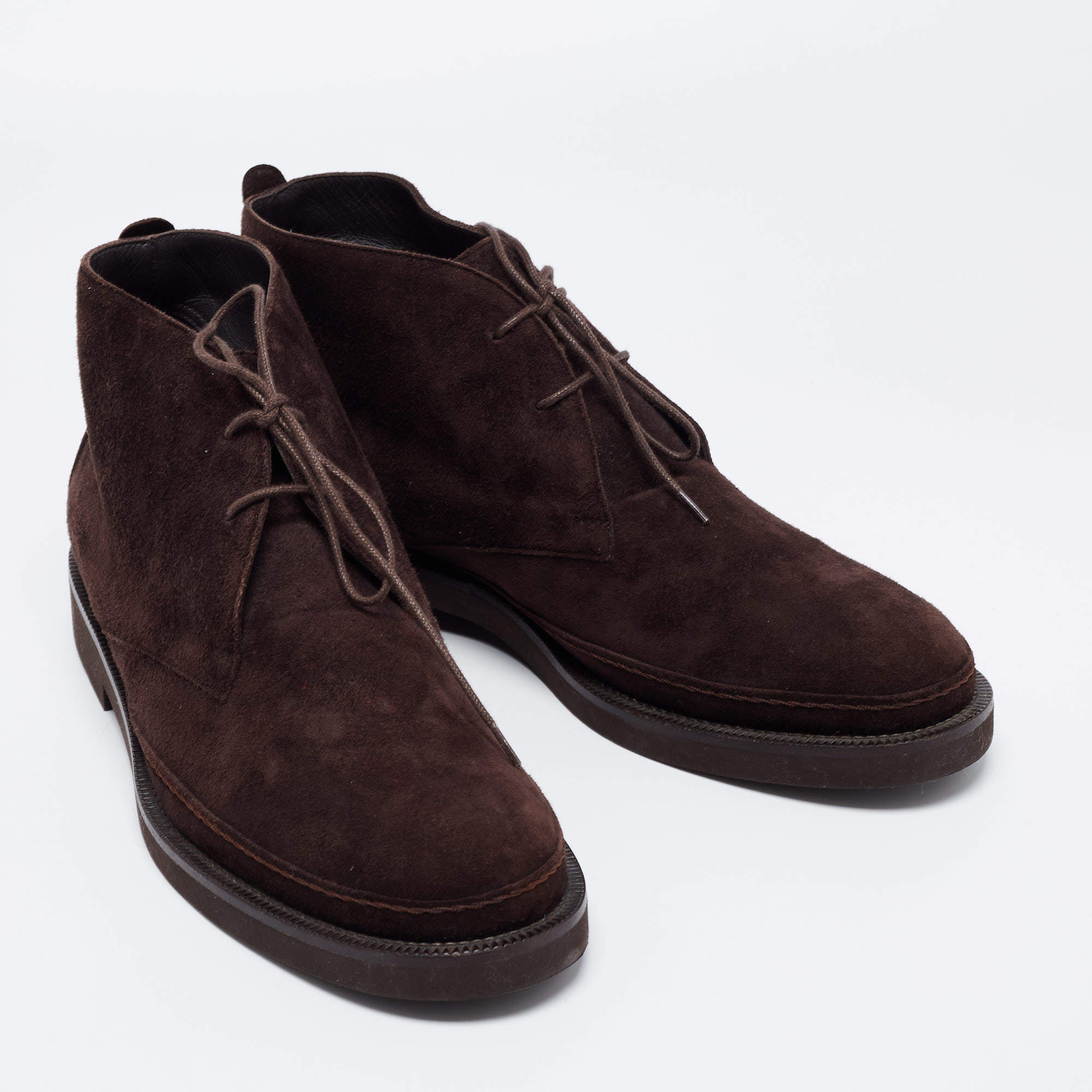 LORO PIANA, Dark brown Men's Laced Shoes