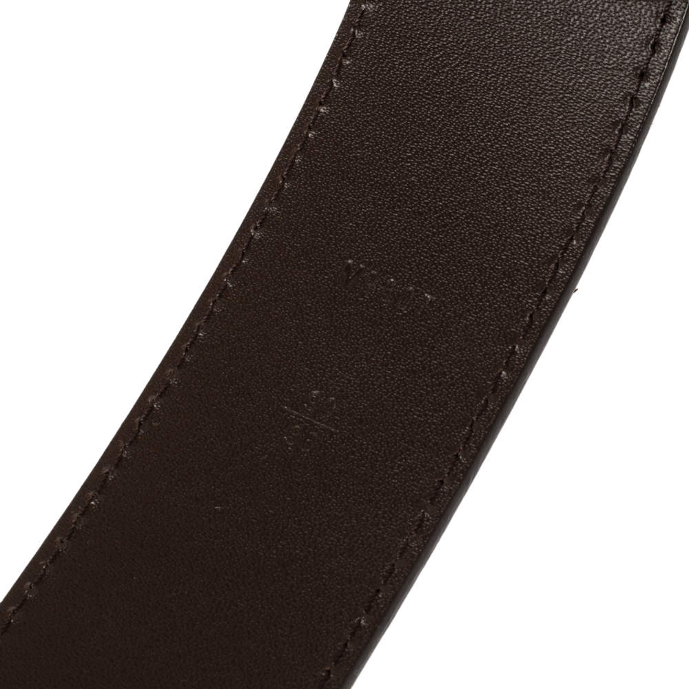 Initiales cloth belt Louis Vuitton Black size 90 cm in Cloth - 31264943