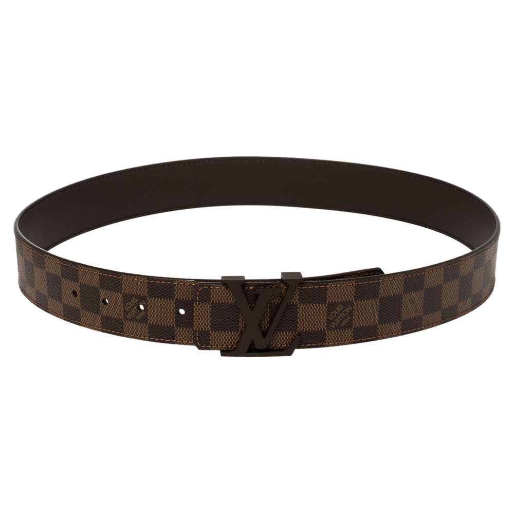 Louis Vuitton Essential V Damier Ebene Canvas Belt - size 80 ○ Labellov ○  Buy and Sell Authentic Luxury