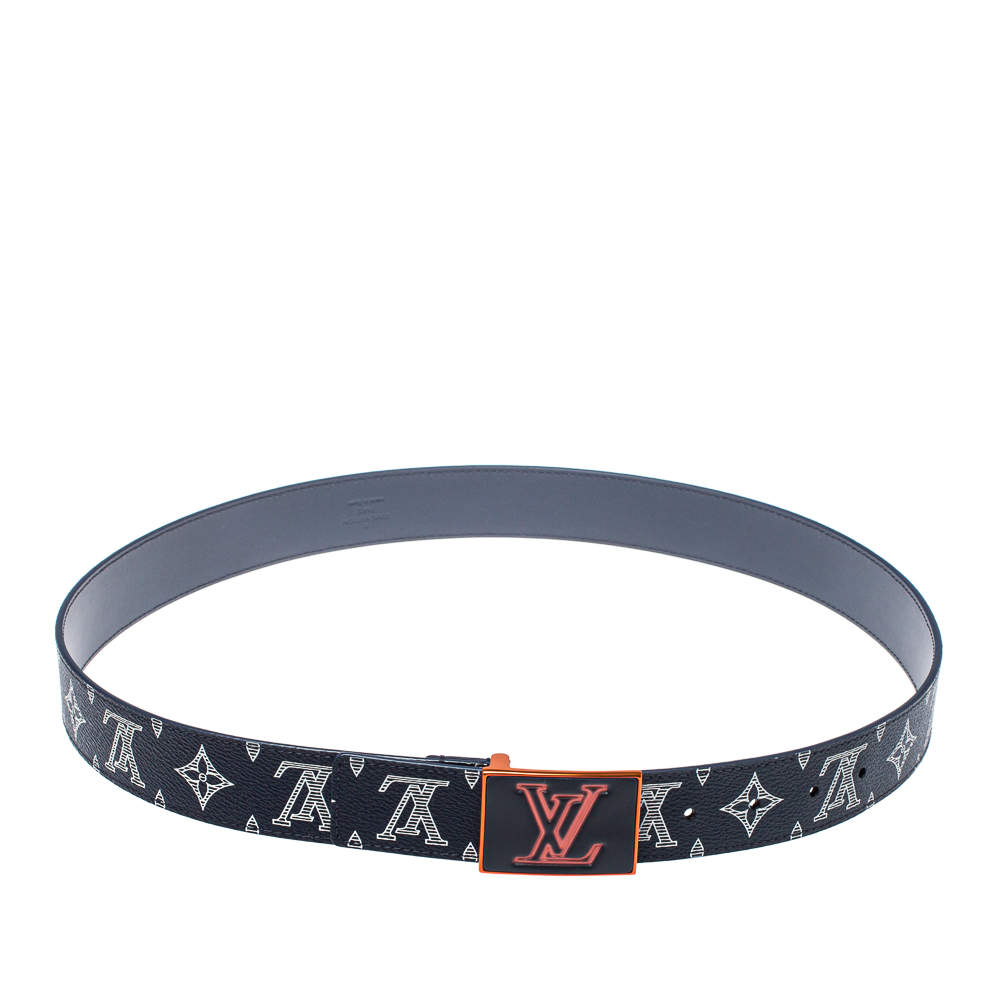 Pre Owned حزام لوي فيتون ميتروبول كانفاس مونوغرامي مقلوب 95 سم