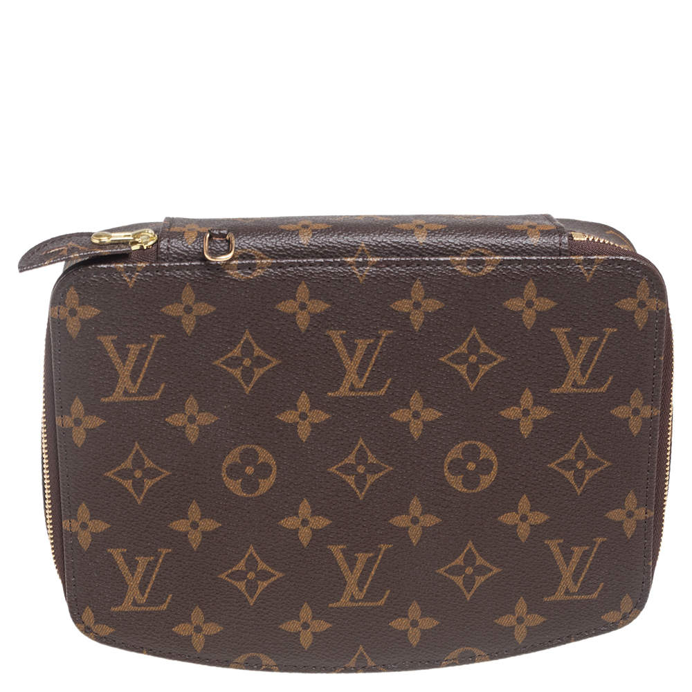 Pre Owned محفظة مجوهرات لوي فيتون مونت كارلو كانفاس مونوغرامي