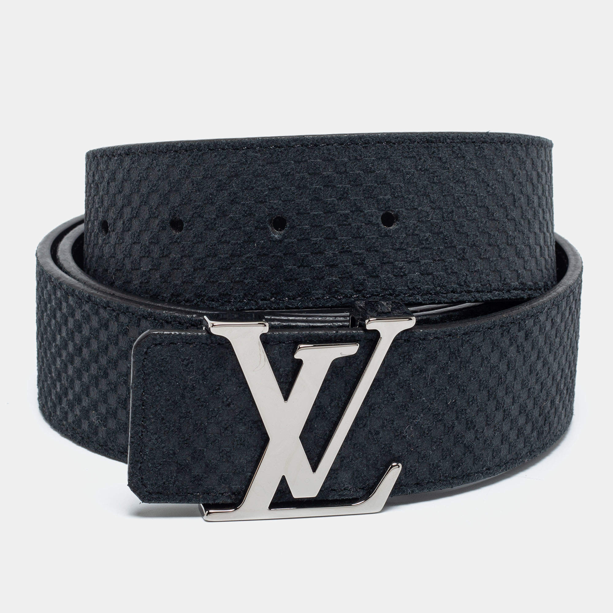Louis Vuitton Louis Vuitton blue/black men's belt