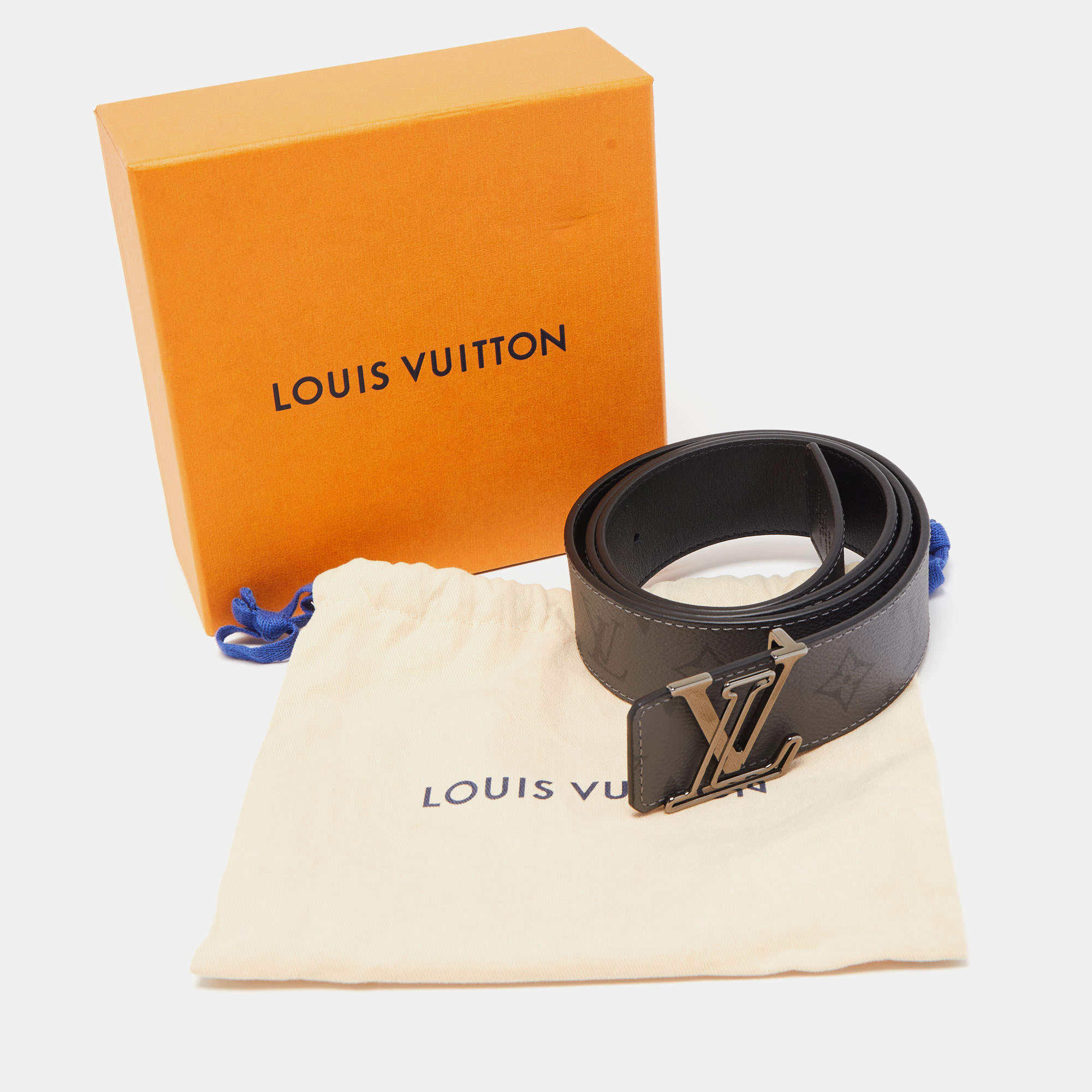 Louis Vuitton White Monogram Canvas Initiales Reversible Buckle Belt 95 CM  Louis Vuitton | The Luxury Closet