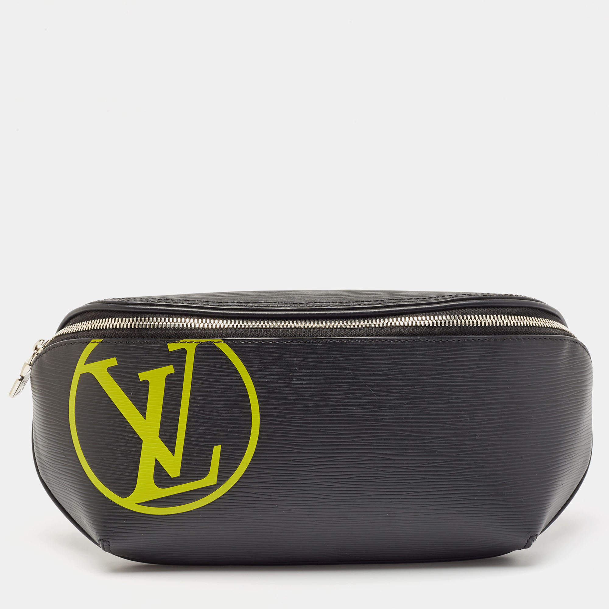 Louis Vuitton Black Epi Leather LV Initials Bumbag
