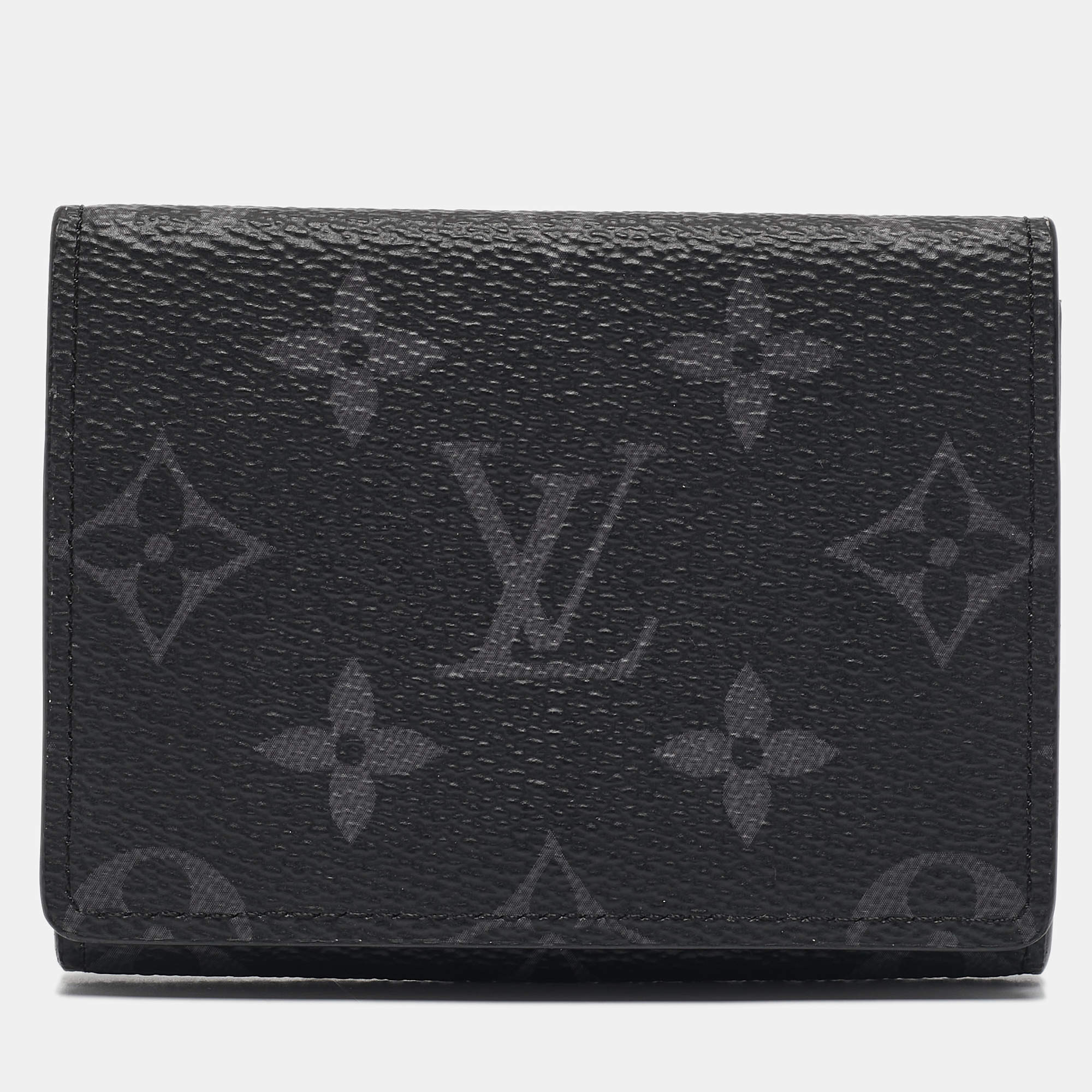 مملوكة مسبقًا Louis Vuitton Monogram Eclipse Canvas Envelope Business Card Holder