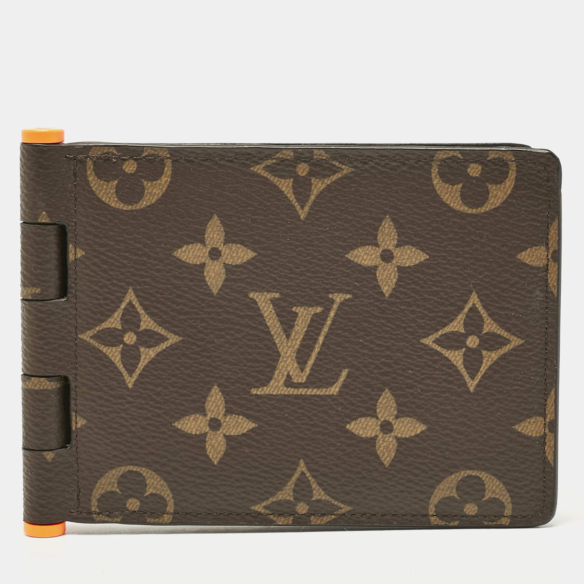 Pre Owned Louis Vuitton Monogram Canvas Hinge Multiple Wallet