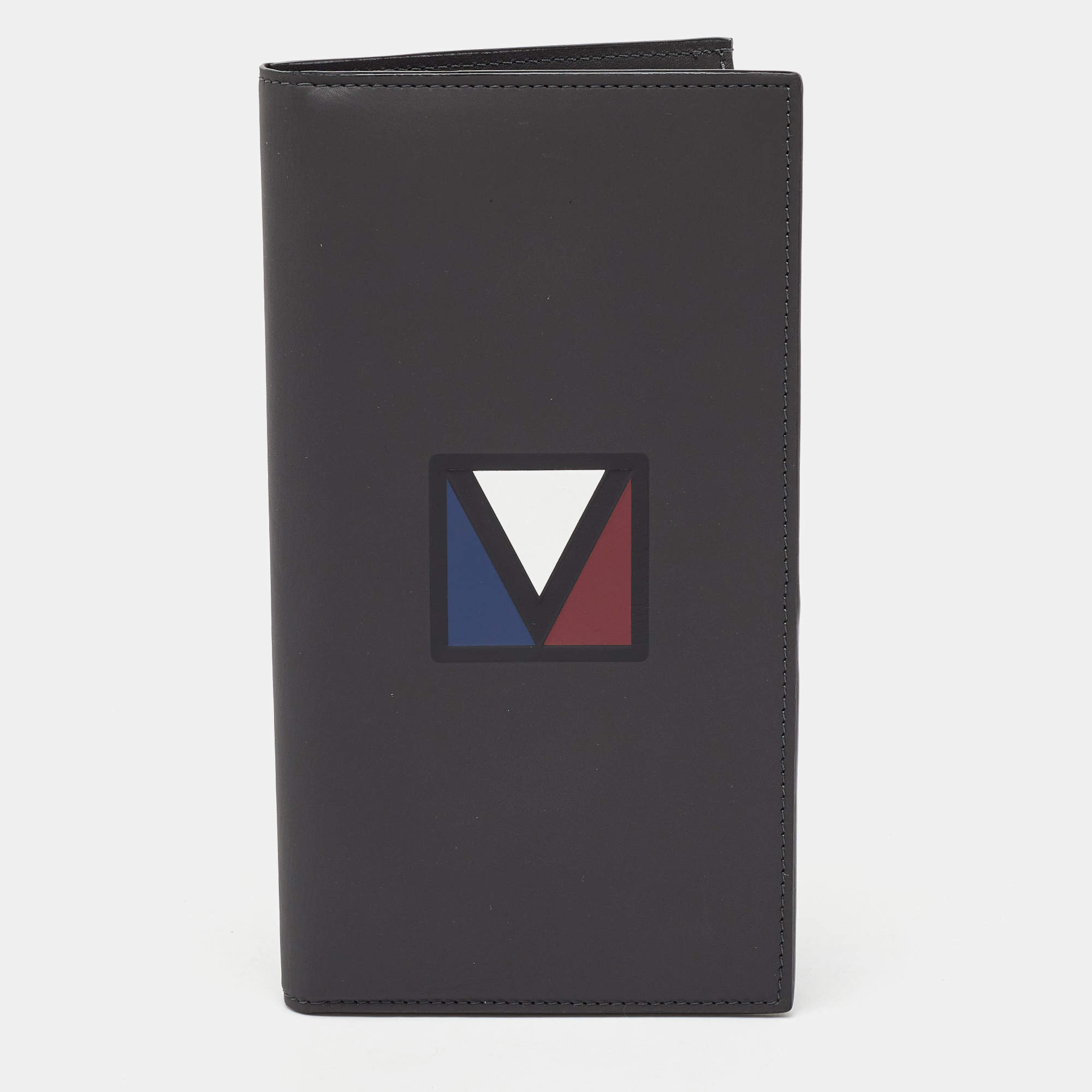 Louis Vuitton Black Leather America's Cup E-Zip Long Wallet