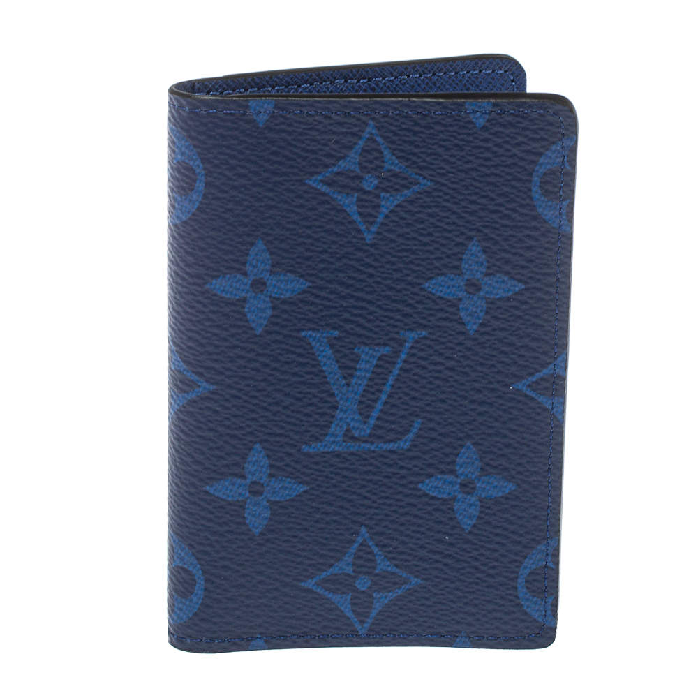 Louis Vuitton Cobalt Monogram Coated Canvas Taïgarama Pocket Organizer