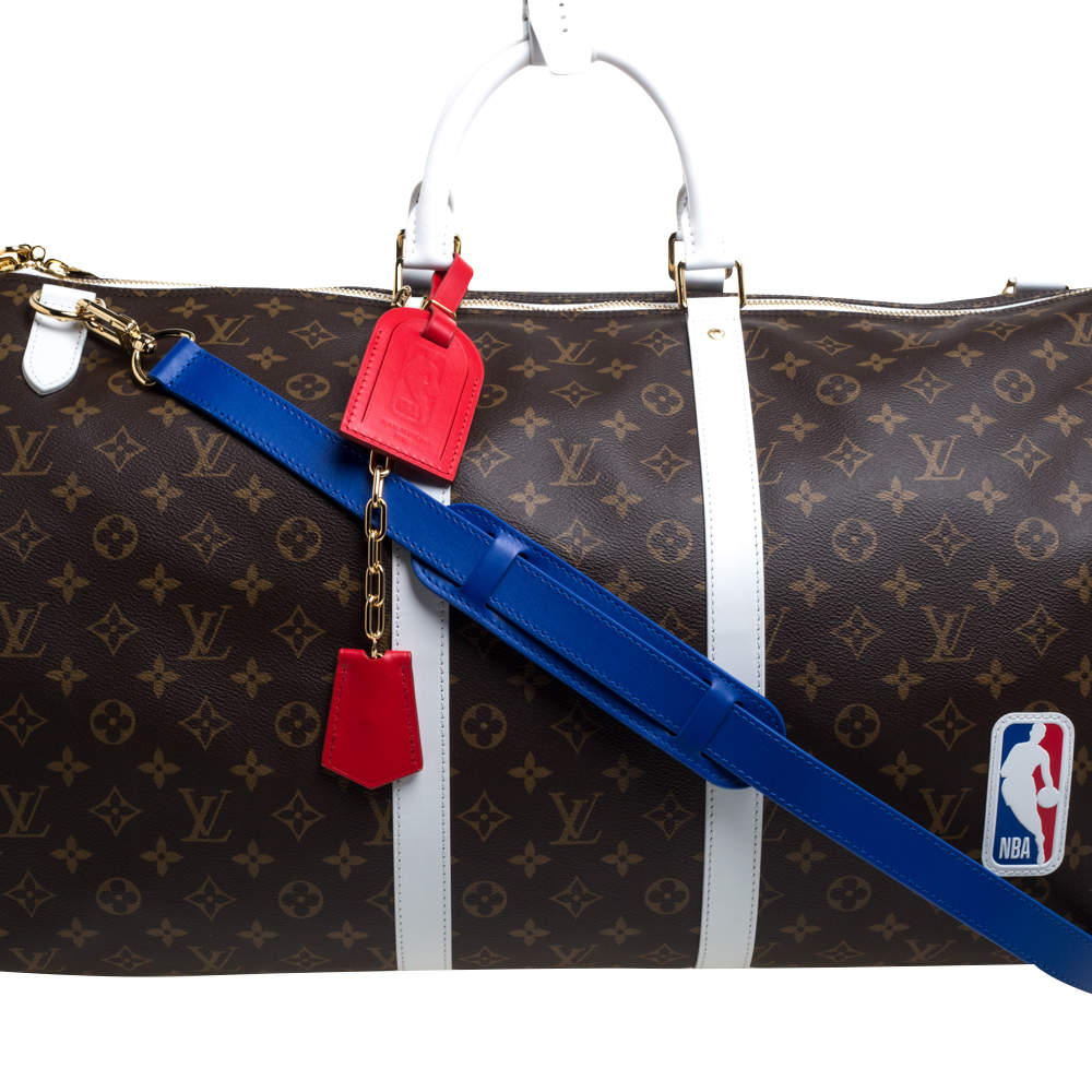 Louis Vuitton LVxNBA Monogram Basketball NBA Keepall Bandouliere 55 Duffle  58lvs126