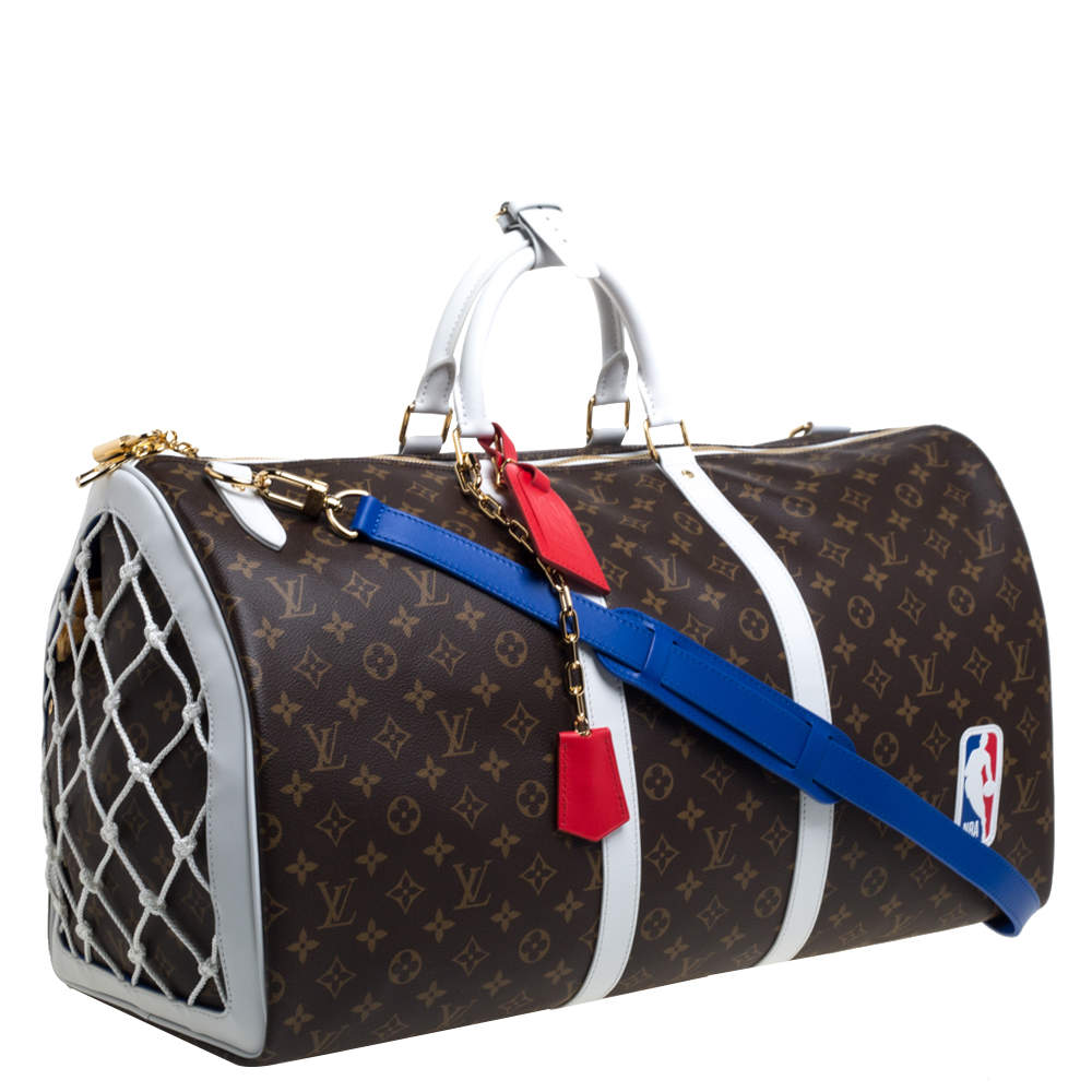 Louis Vuitton x NBA Basketball Keepall 55 Antartica in Coated Canvas with  Gold-tone - US