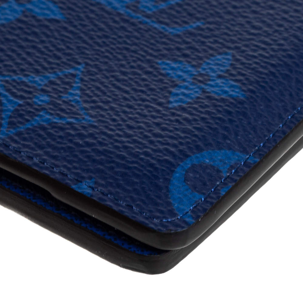 Louis Vuitton Cobalt Monogram Coated Canvas Taïgarama Pocket Organizer  Louis Vuitton | The Luxury Closet