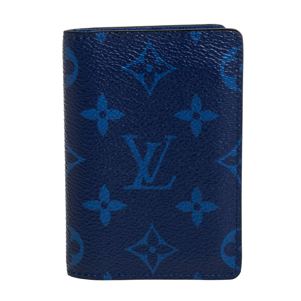 Louis Vuitton Cobalt Monogram Coated Canvas Taïgarama Pocket Organizer