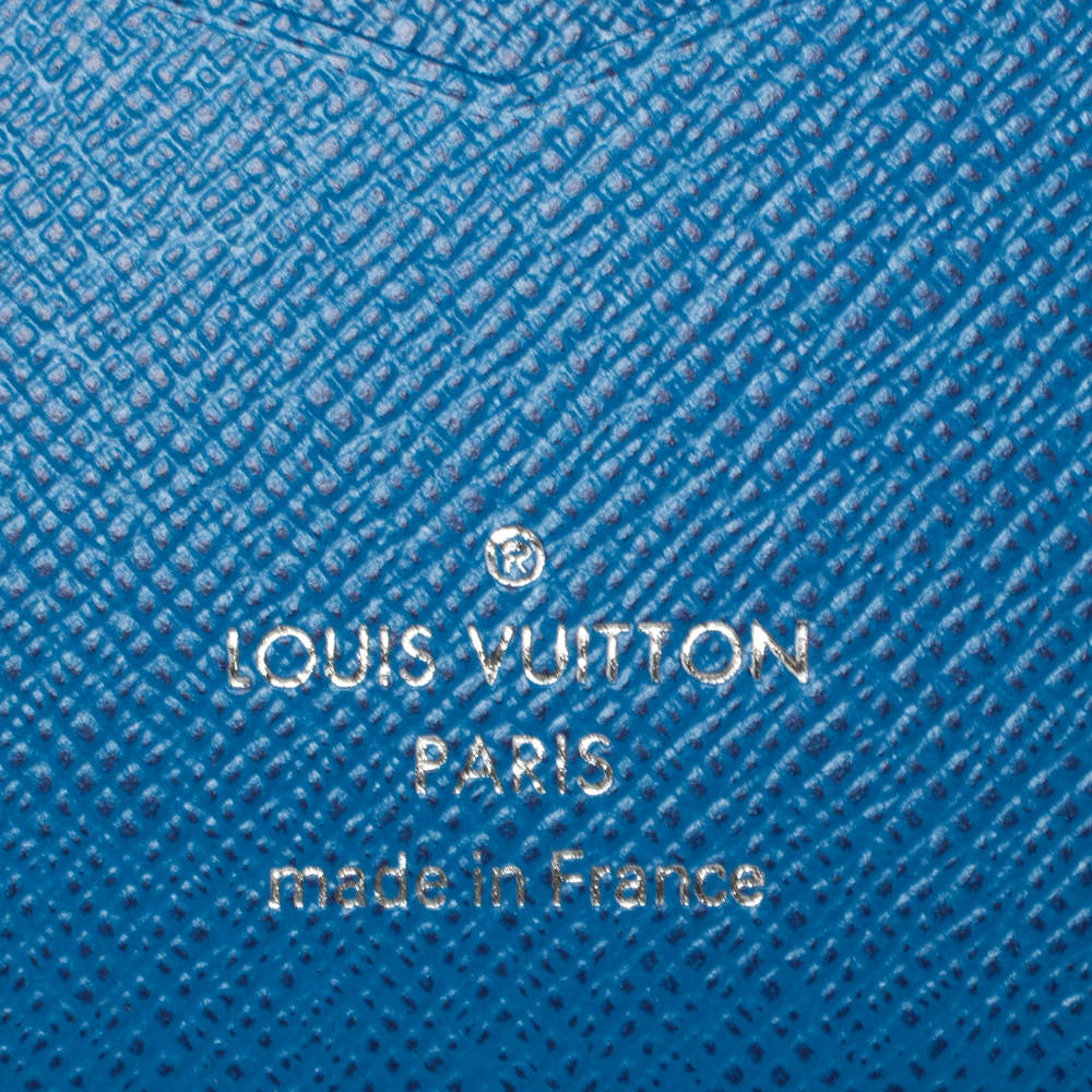 LOUIS VUITTON Damier Graphite Pocket Organizer Blue 455586