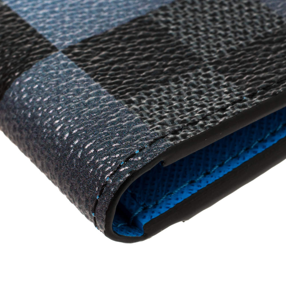 Louis Vuitton Damier Graphite Giant Blue Pocket Organizer Black Leather  ref.223290 - Joli Closet