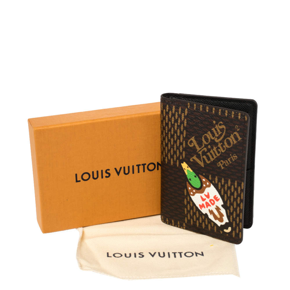 Louis Vuitton Virgil Abloh Nigo LV Made Damier Giant Duck Pocket Organizer  66lv2 For Sale at 1stDibs